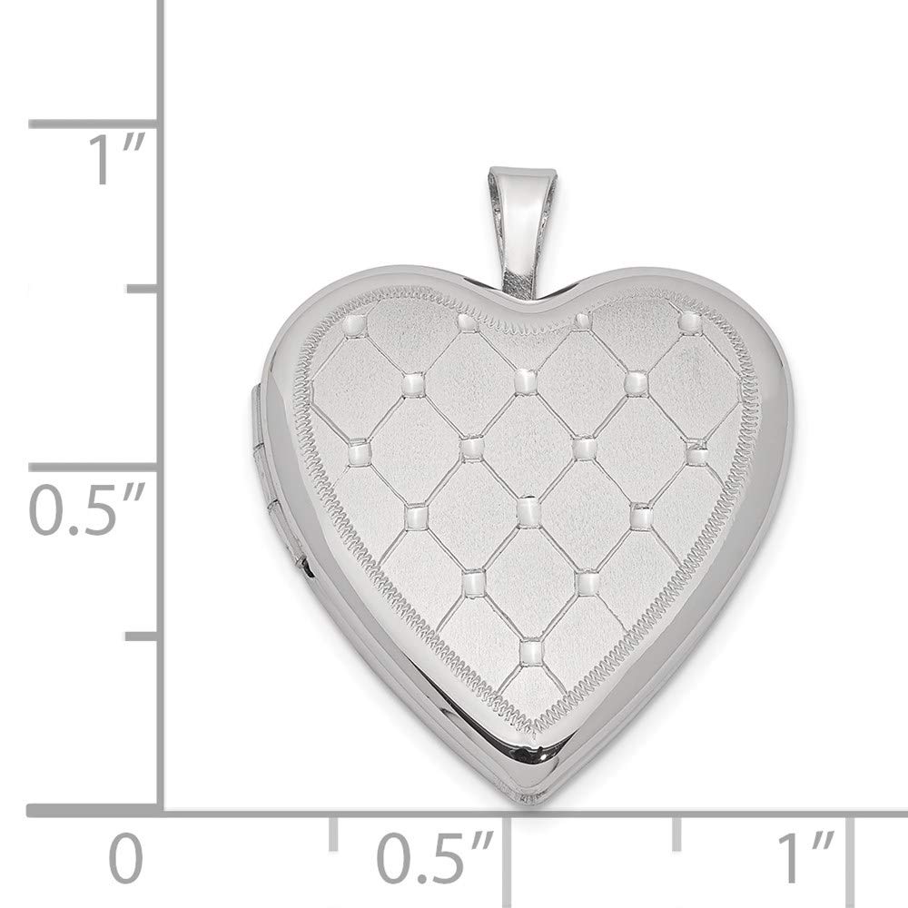 Sterling Silver 20mm Black Bow Heart Locket Pendant - Elegant Jewelry Gift for Women, Perfect for Valentine's Day, Anniversary & Special Occasions