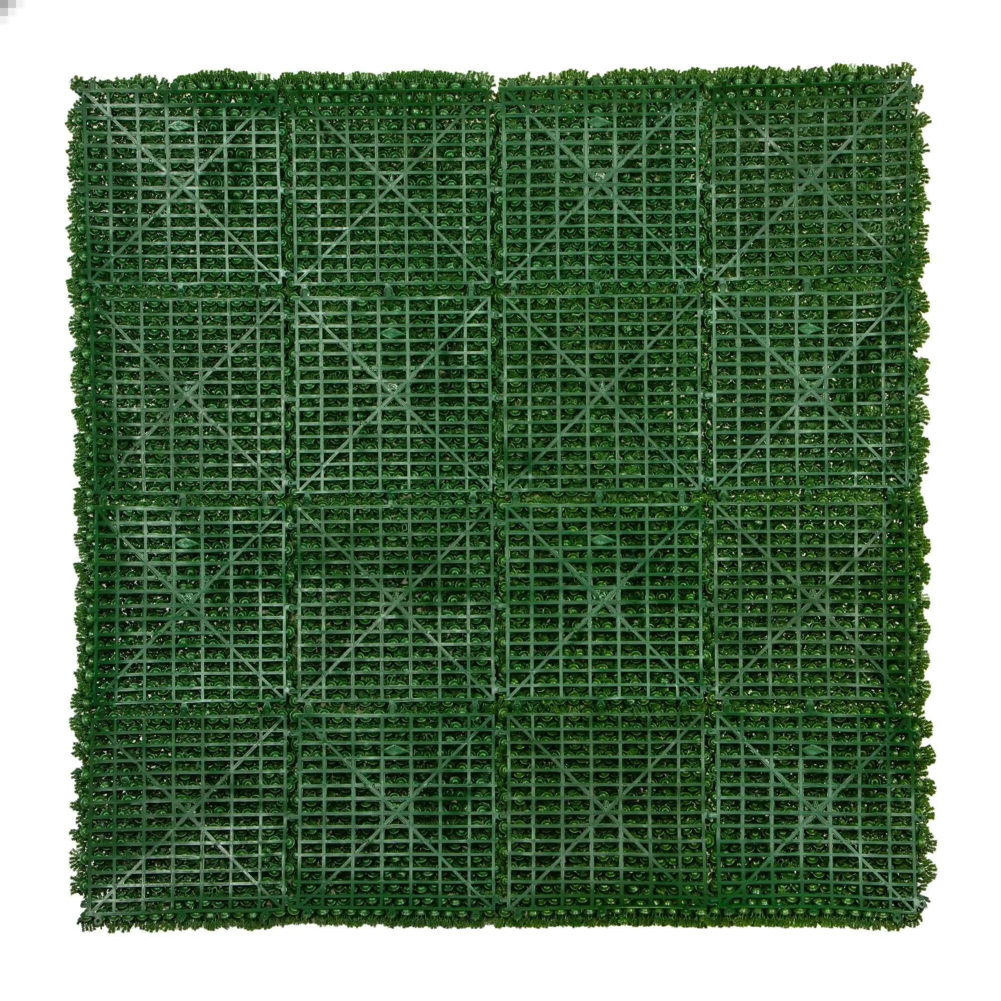 Fresh Natural Green Artificial Moss Vertical Garden Panel - UV Resistant 1m x 1m for Indoor/Outdoor Green Walls, Balcony Decor & Office Plants