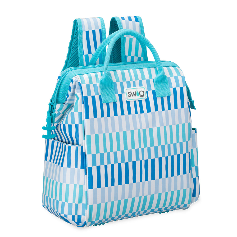 Glacier Stripe Packi 24 Backpack Cooler - Insulated Waterproof Lunch Bag for Beach, Camping & Outdoor Adventures | Perfect for Picnics, Hiking & Travel