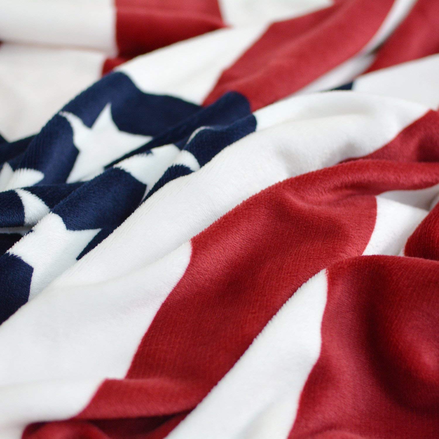 Brandream 2-Pack Fleece Throw Blankets - American Flag & British Flag Designs | Soft Cozy Blankets for Couch, Bed, Camping & Outdoor Use