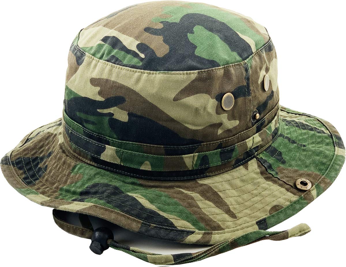 KB-BUCKET2 Boonie Bucket Hat for Men & Women - UPF 50+ Sun Protection, Adjustable Chin Strap, Lightweight Outdoor Hat for Fishing, Hiking, Camping, Beach & Summer Activities