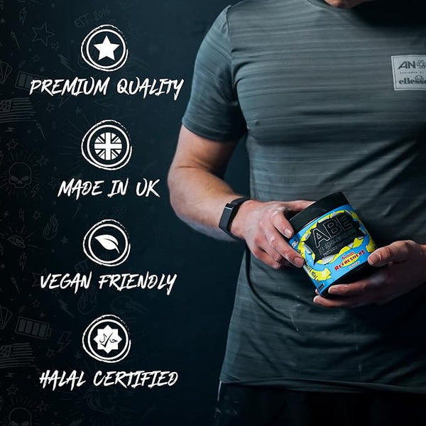 Applied Nutrition ABE (All Black Everything) Ultimate Preworkout Powder 315g - Boost Energy & Performance for Intense Workouts & Gym Sessions