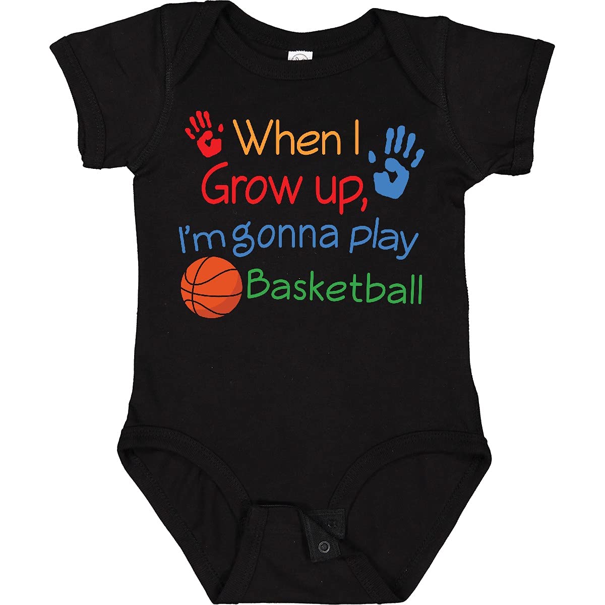 Inktastic Future Basketball Player Baby Bodysuit - Cute Basketball Outfit for Infants & Toddlers - Perfect for Game Day, Sports Theme Parties & Photo Shoots