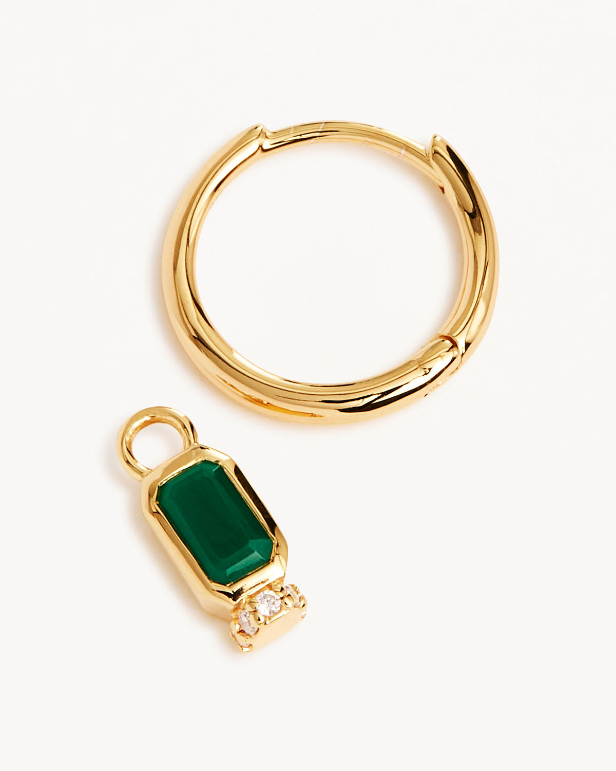 18K Gold Vermeil Strength Within Hoops - Elegant Dainty Huggie Earrings for Women, Perfect for Everyday Wear, Date Night & Special Occasions