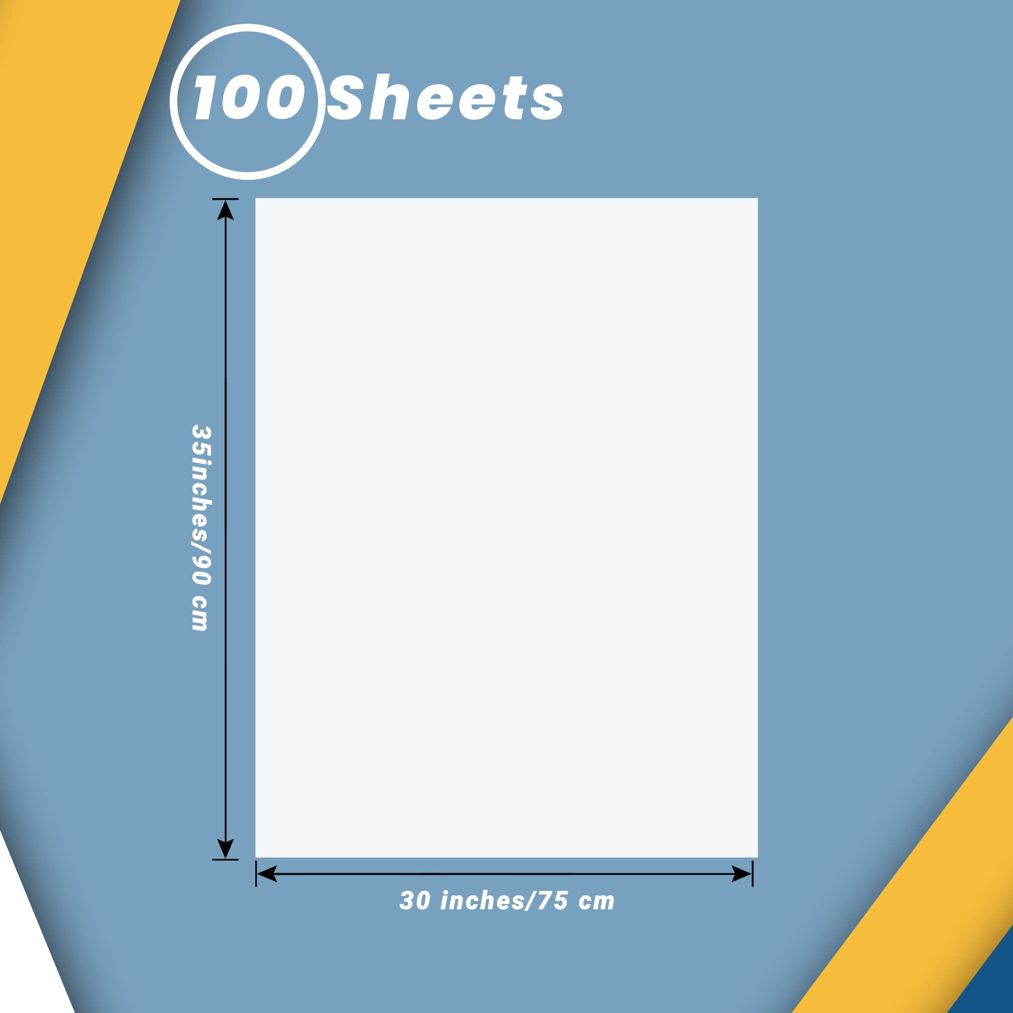 100 Sheets 30x35 Inch Acid-Free Archival Tissue Paper - Unbuffered White Lignin-Free Gift Wrapping Paper for Christmas Presents, Gift Bags, Paper Flowers, Party Decorations | Perfect for Preserving Clothes, Textiles & Delicate Items