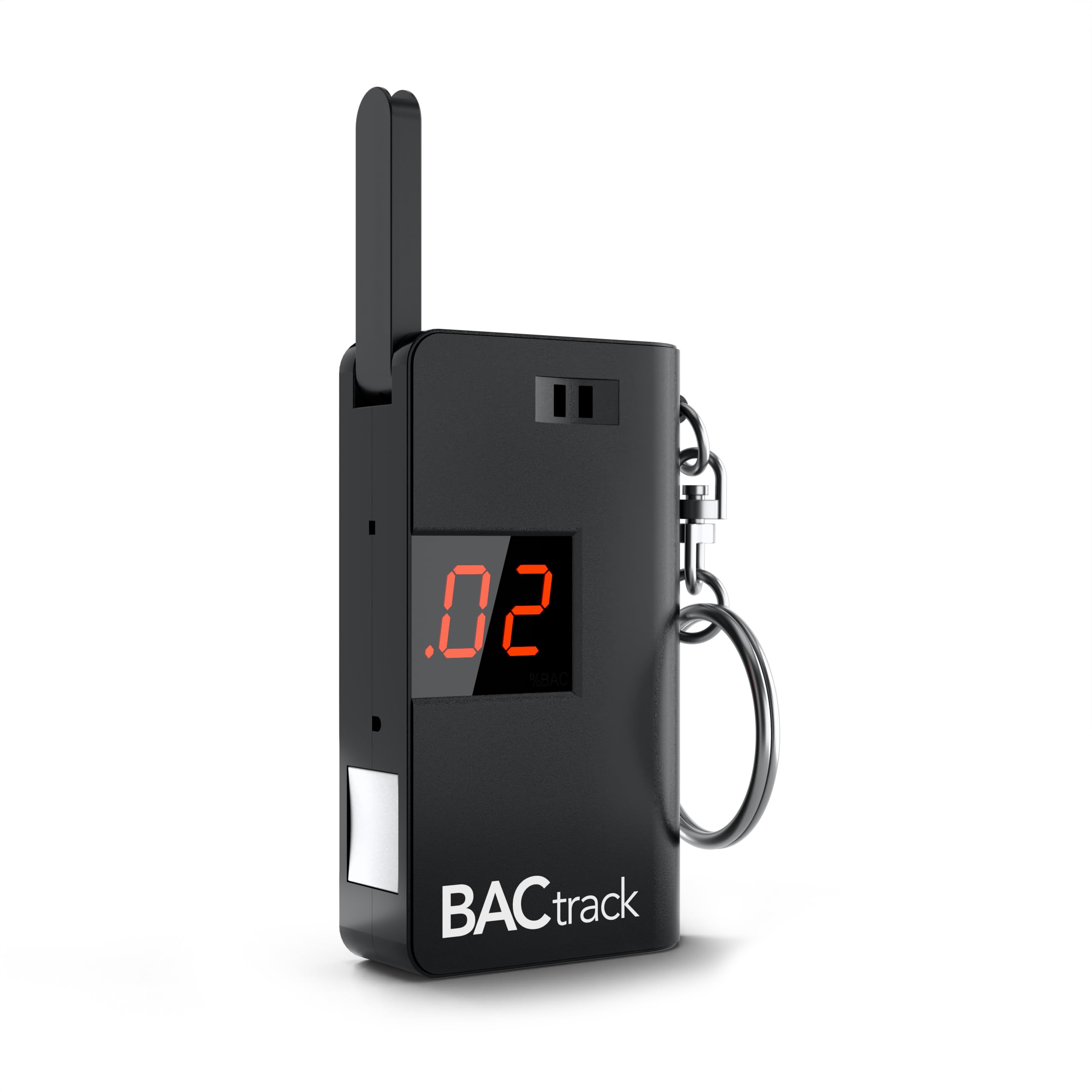 BACtrack Keychain Breathalyzer (Black) - Ultra-Portable Personal Alcohol Tester with Keyring | Perfect for Nightlife, Workplace Safety & Responsible Drinking