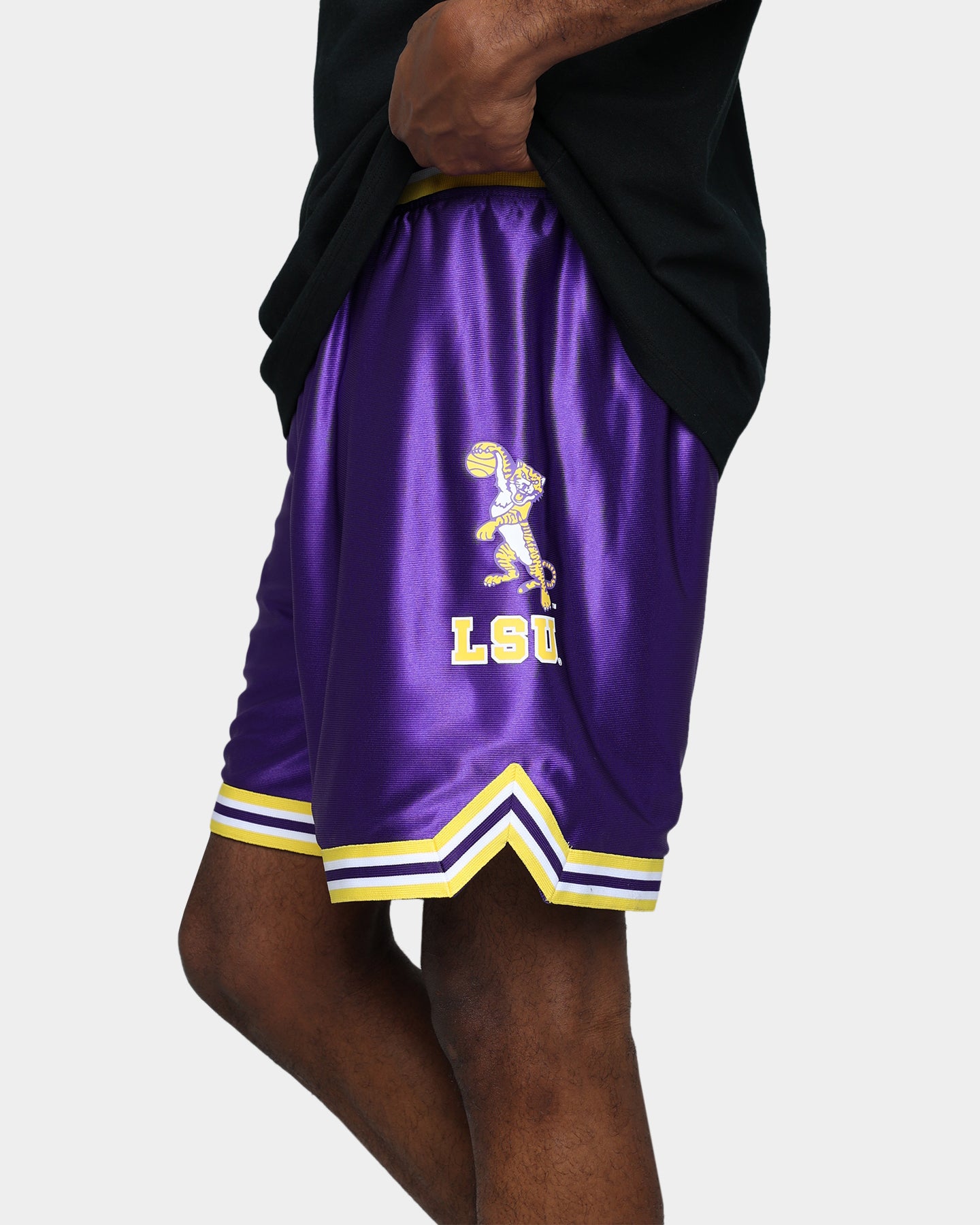 19Nine LSU Legacy Shorts - Purple Basketball Shorts for Men, Comfortable & Breathable, Perfect for Sports, Gym, and Casual Wear