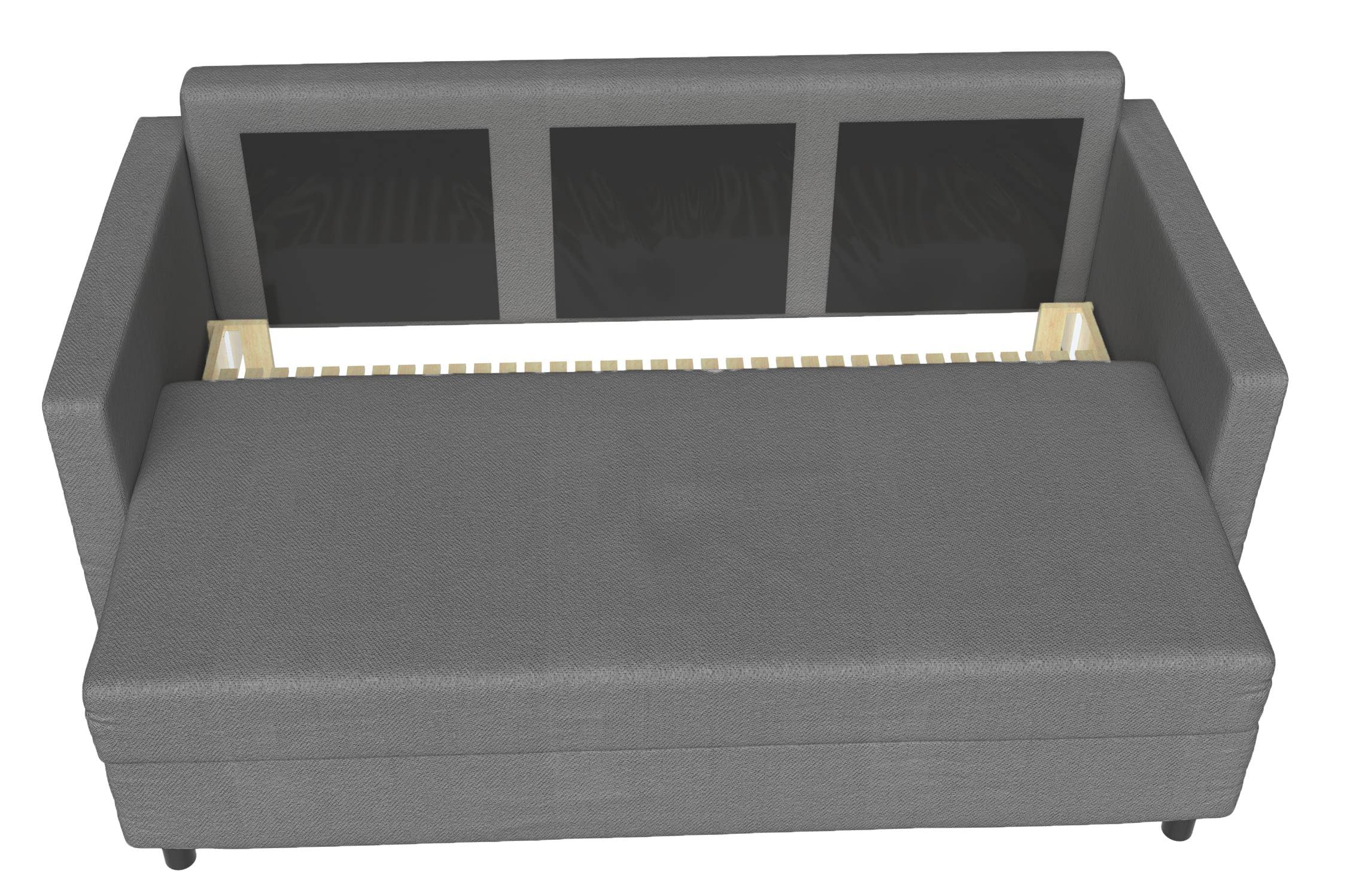 Custom Made Cotton Friheten Sleeper Sofa Cover Replacement for IKEA Friheten 3-Seat Sofa Bed Slipcover - Light Gray | Perfect for Living Room, Guest Room & Home Office Protection