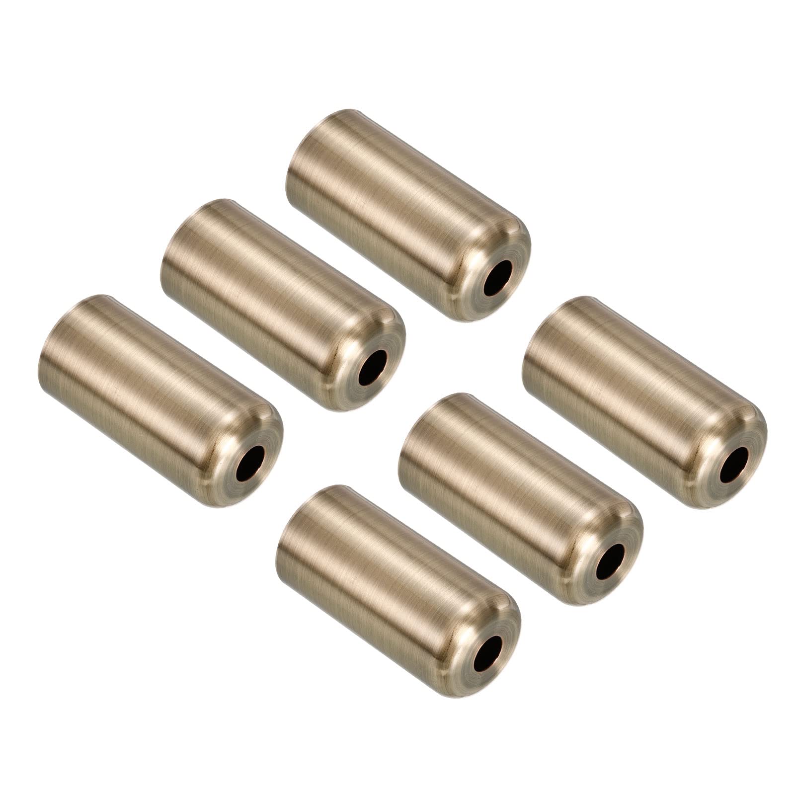 6 Pack PATIKIL E14 Lamp Socket Cup - Bronze Lamp Base Holder Cover Sleeve for Chandelier, Wall & Ceiling Lights | Decorative Lighting Accessories for Home, Bedroom, Living Room, Dining Room