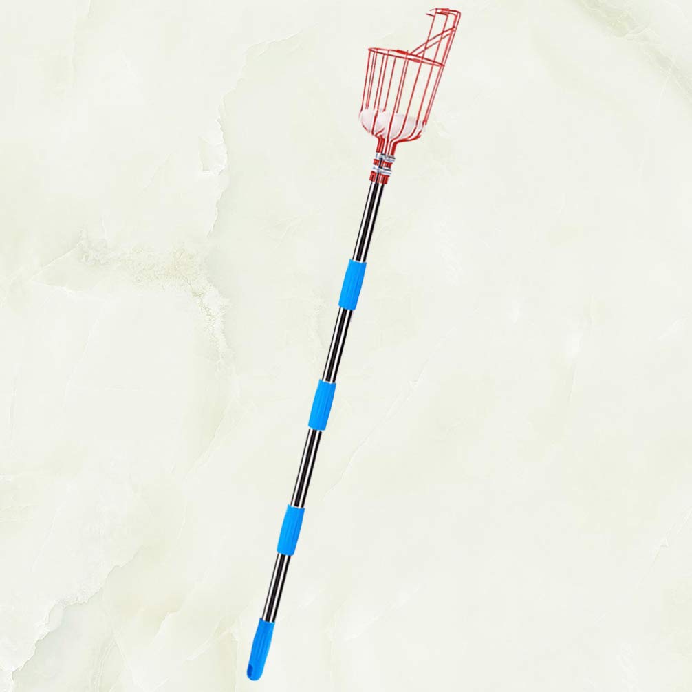 Hemoton 1 Set Fruit Picking Tool - Long Handle Fruit Harvester with Basket for Apple, Pear, Peach Picking - Perfect for Orchard, Garden, and Backyard Harvesting