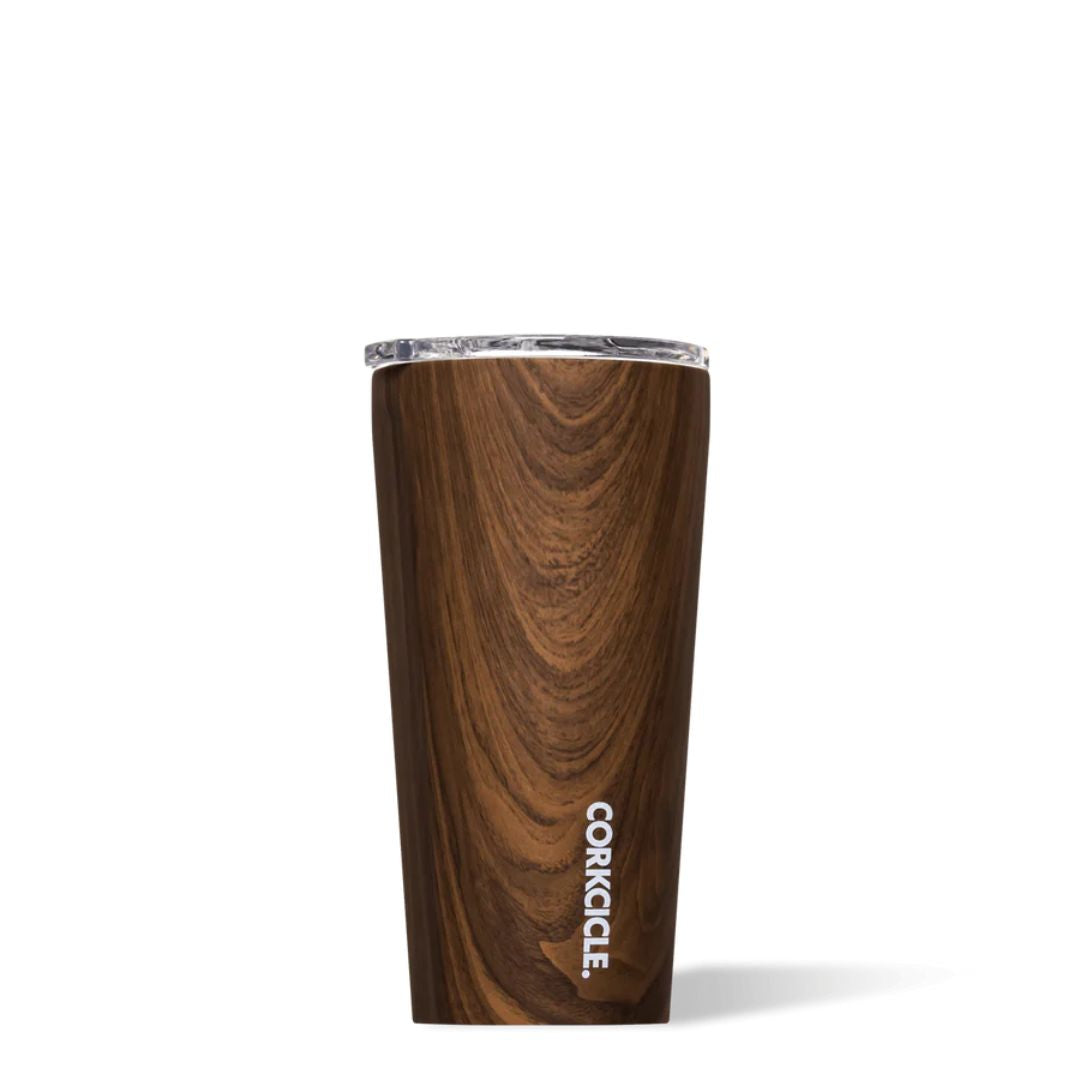 16 oz Walnut Wood Tumbler - Insulated Stainless Steel Travel Mug for Coffee, Tea & Cold Drinks - Perfect for Office, Gym & Outdoor Adventures