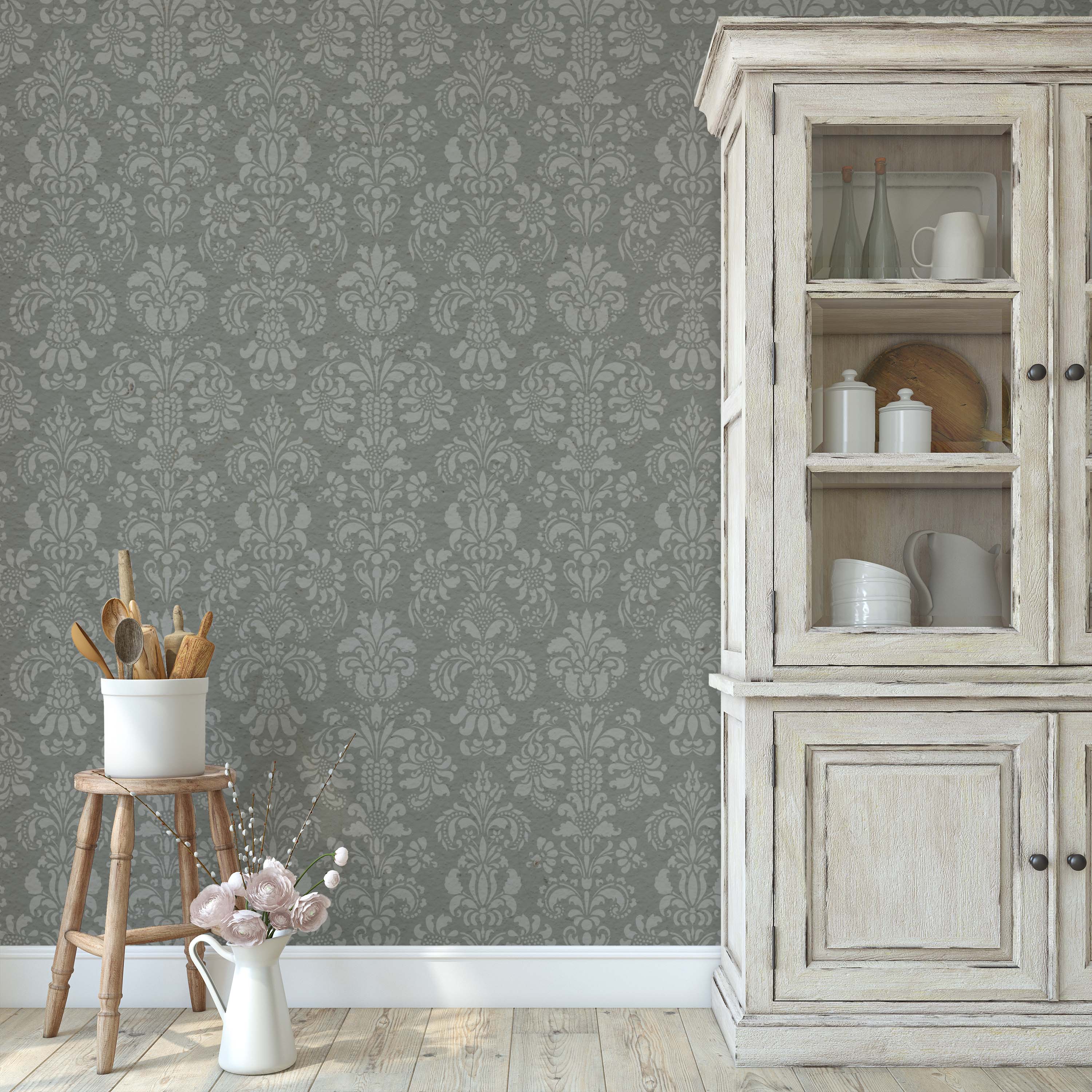 Delicate Floral Wall Stencil for DIY Home Decor - Reusable Painting Template for Bedroom, Living Room & Nursery Wall Art