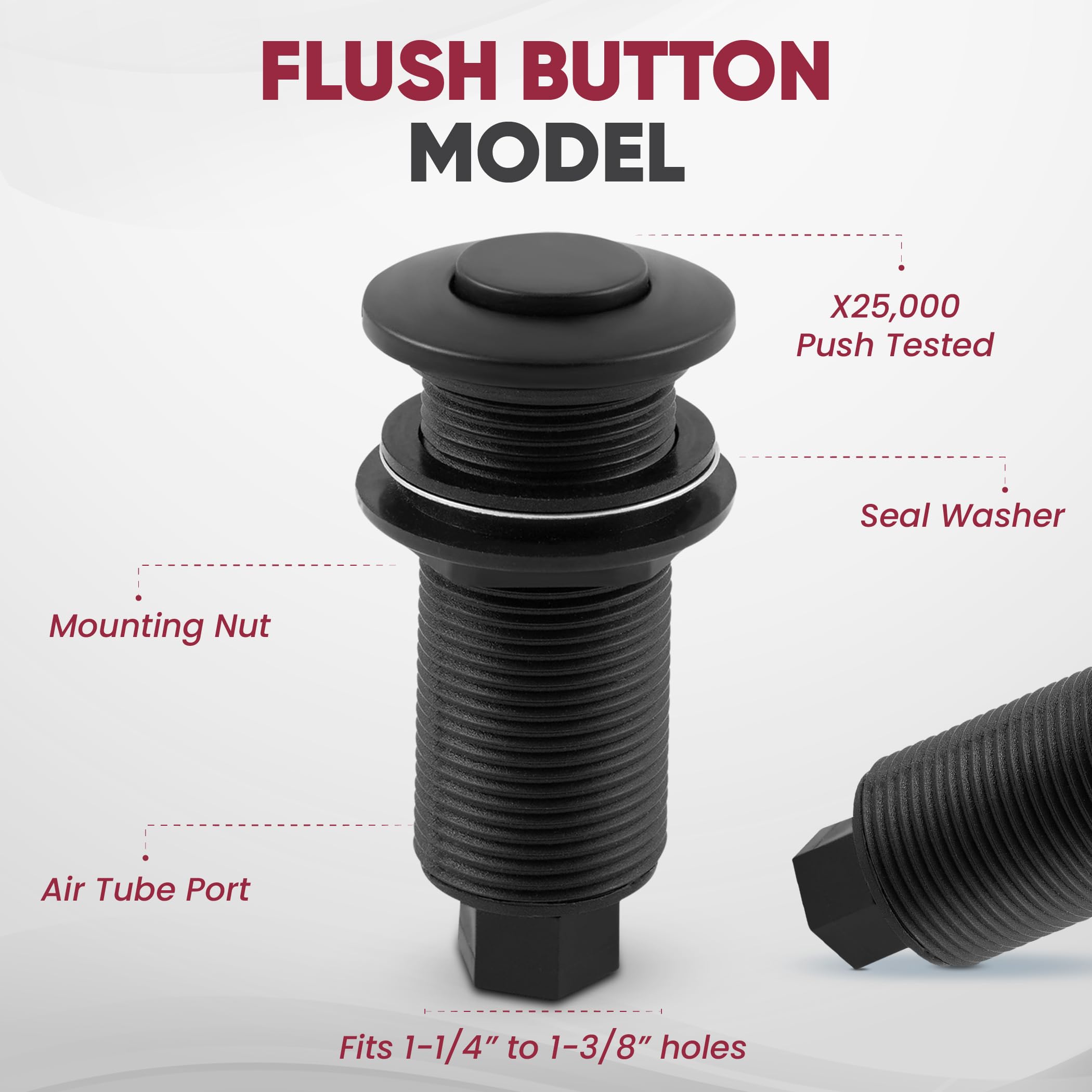 Westbrass ASB-2B3-20 Stainless Steel Disposal Air Switch with Dual Outlet Control Box - Perfect for Kitchen Sink, Garbage Disposal, and Under Cabinet Installation