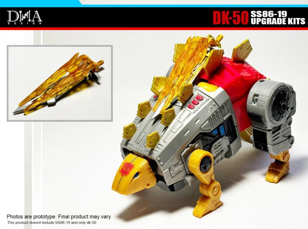 DNA Design DK 50 Upgrade Kit for SS 86 19 Dinobot Snarl - Transformers Toy Accessories for Collectors & Display Enhancement