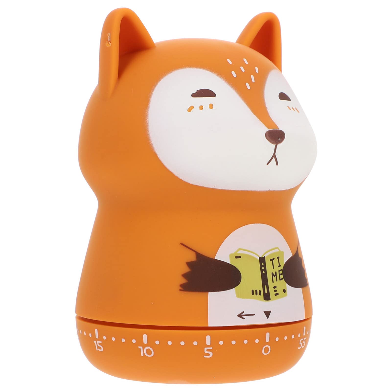Fox Shaped Mechanical Kitchen Timer - Cute Wind Up Countdown Timer for Baking, Cooking & Learning - Perfect for Home, School & Professional Kitchens