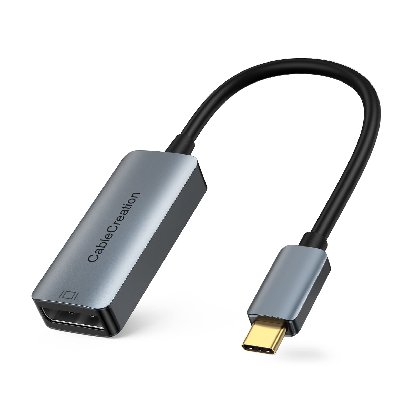 CableCreation USB C to DisplayPort Adapter 4K@60Hz - USB Type C to DP Converter for iPhone 16/15 Pro Max Plus, MacBook Pro/Air, Mac Mini, iPad Pro, XPS, Galaxy, Rift S - Aluminum Shell for Home Office & Gaming Setup