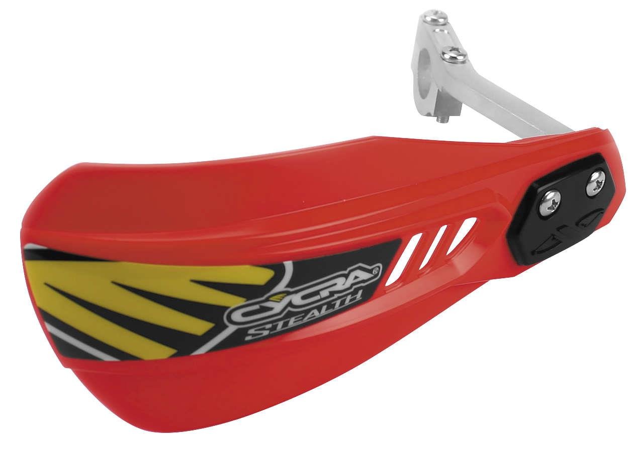 Cycra Stealth Alloy Racer Pack - High-Performance Motorcycle Handguards (Red) - Perfect for Dirt Bikes, ATVs & Off-Road Adventures
