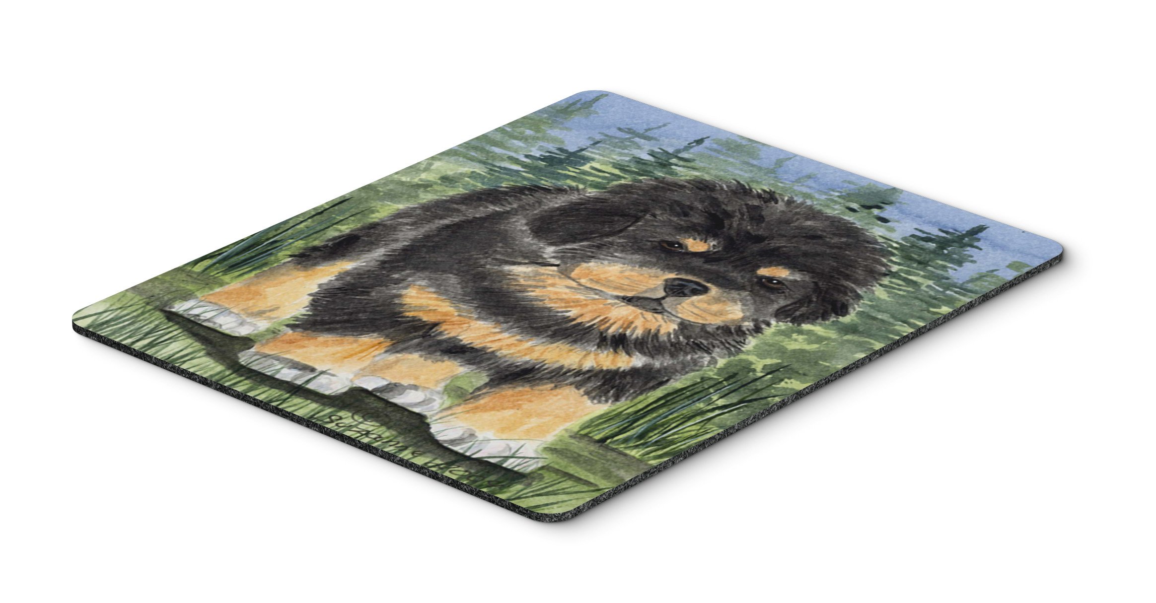 Tibetan Mastiff Mouse Pad & Hot Pad - Large Washable Non-Slip Desk Mat for Home Office, Gaming, Computer & Laptop Use - Perfect Workstation Accessory for Comfort & Heat Protection