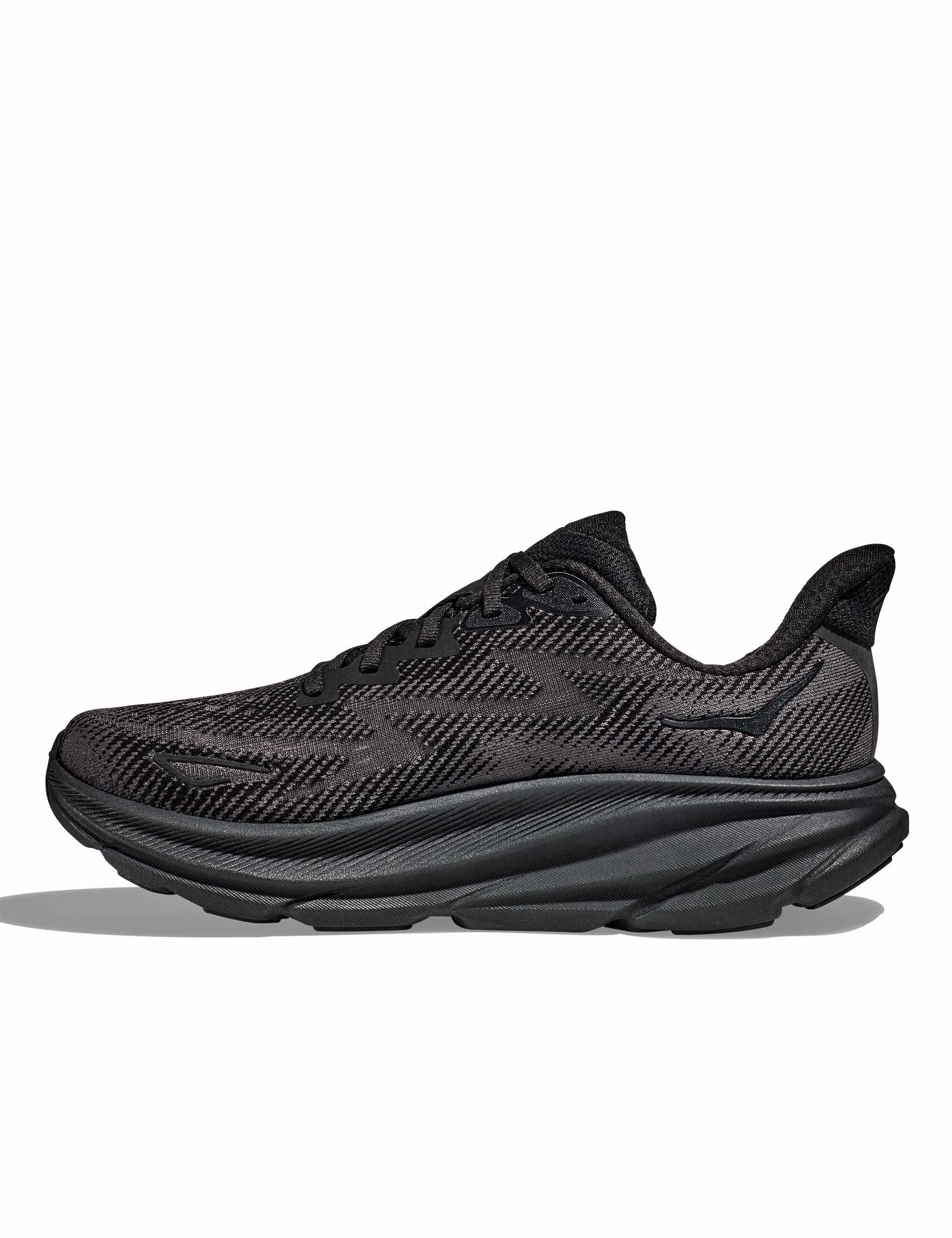 Brooks Men's Clifton 9 Running Shoes - Black | Lightweight Cushioned Road Running Sneakers for Men | Perfect for Marathon Training, Jogging & Daily Wear