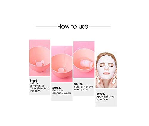 60-Piece Compressed Facial Mask Sheets for DIY Spa & Skin Care | Hydrating & Revitalizing Face Masks for Dry, Dull Skin | At-Home Facial Treatment & Self-Care Routine