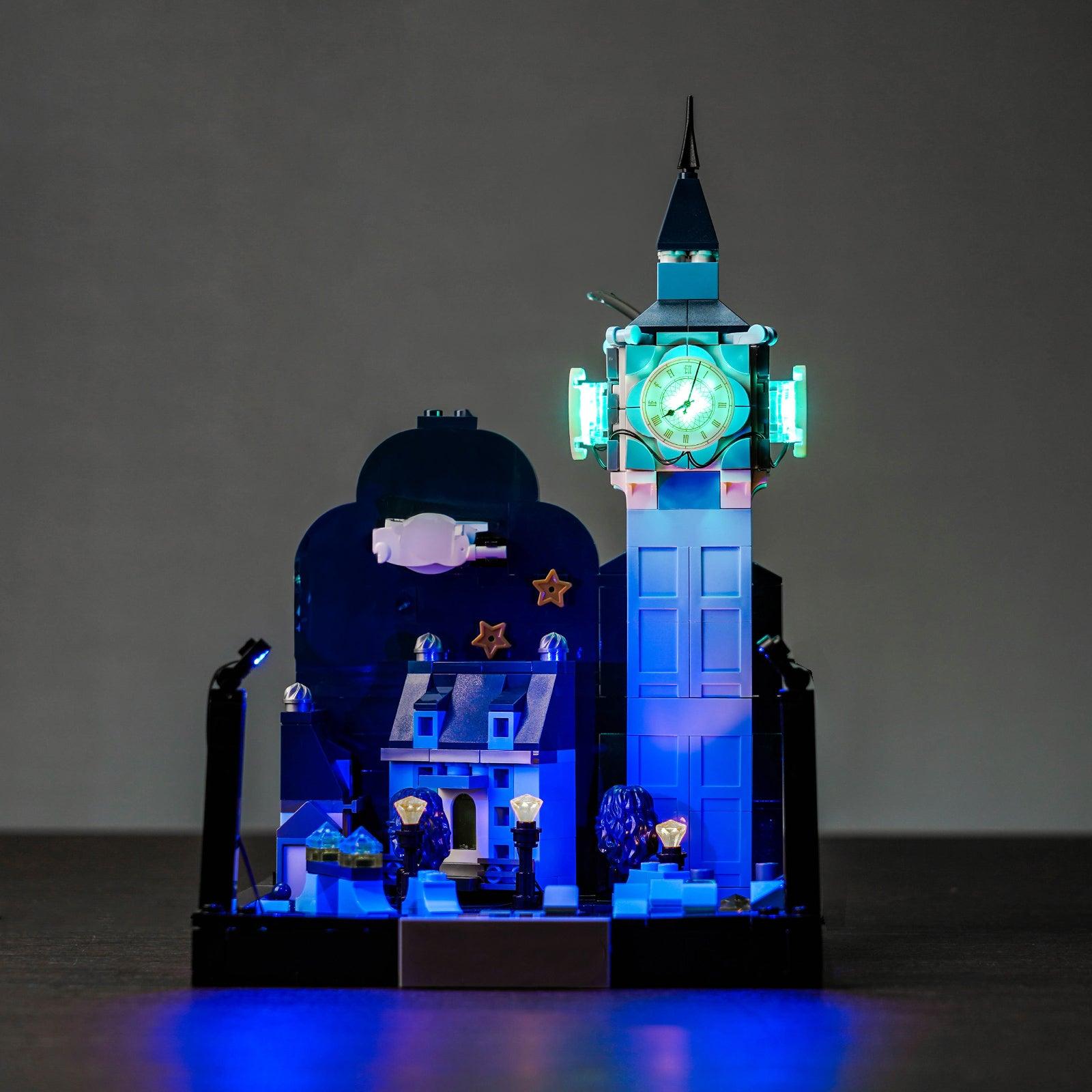LEGO Peter Pan & Wendy's Flight over London 43232 Building Kit with Light - Disney Movie Set for Kids & Collectors - Perfect for Bedroom Decor & Playtime Adventures