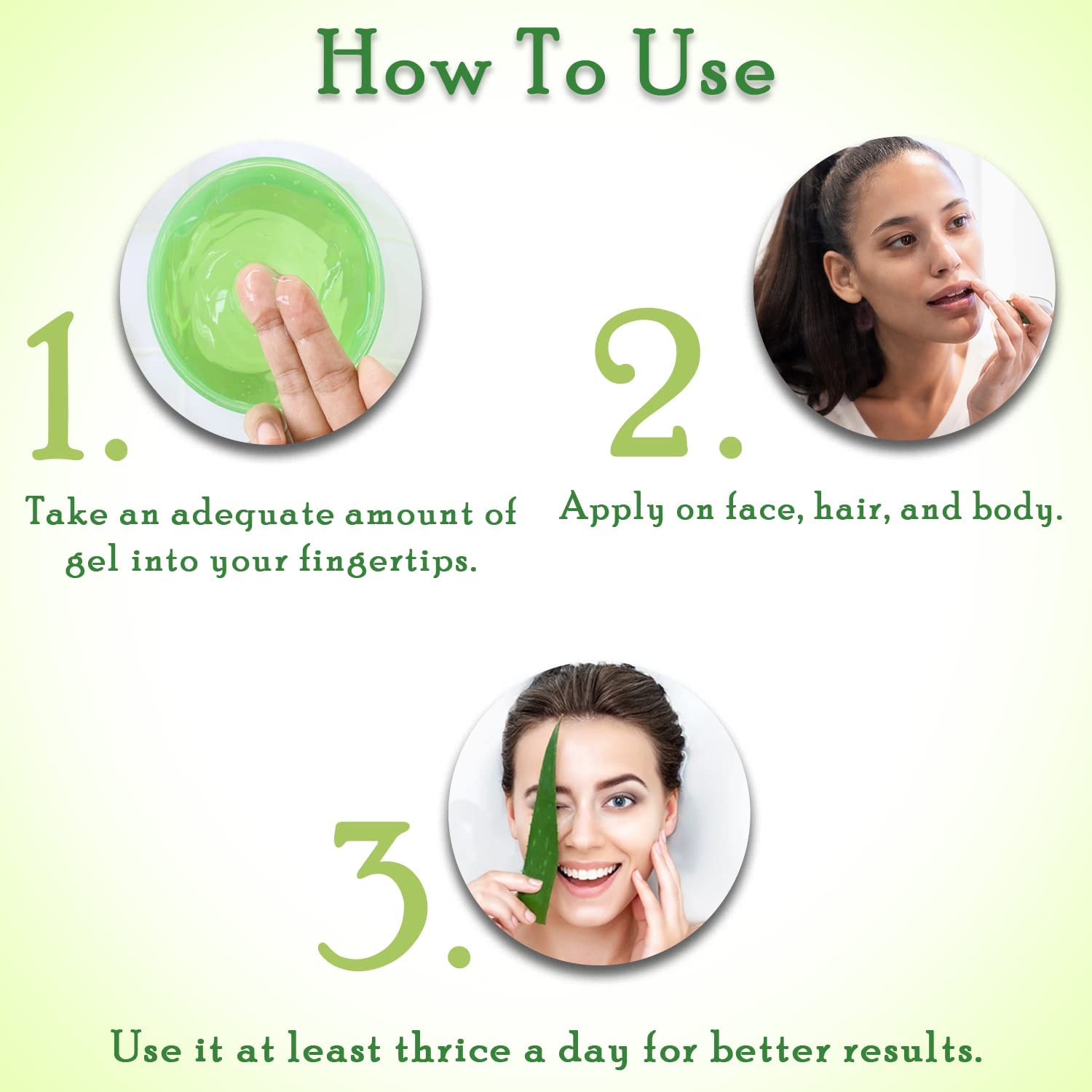 Organic Aloe Vera & Cactus Moisturizing Gel for Face & Body - Hydrating, Soothing & Glowing Skin Care - Perfect for Dry Skin Relief & Daily Hydration - Use for Sunburn, After Shave & Nighttime Skincare Routine