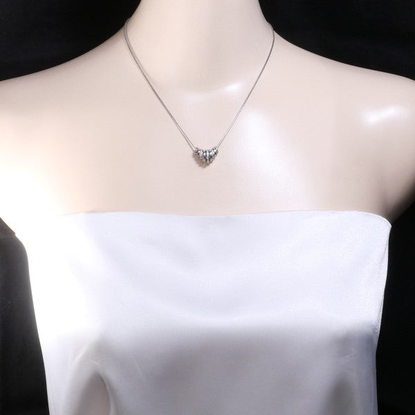 18K White Gold Diamond Necklace for Women - Elegant Pendant Jewelry Gift for Anniversary, Wedding & Special Occasions