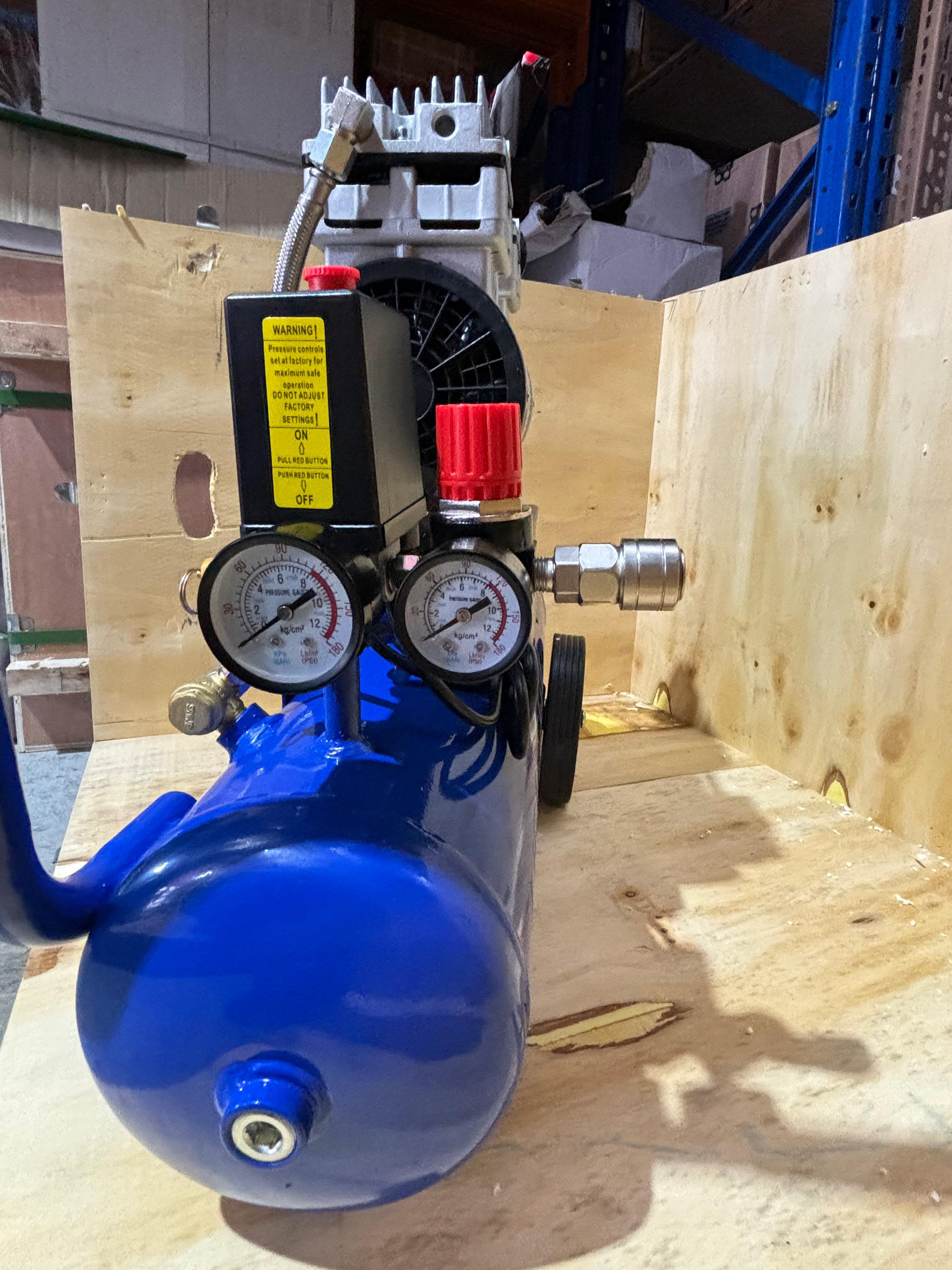 1.5HP 12L Oil-Free Silent Air Compressor by Aiko | Model GDG12 - Perfect for Home DIY, Woodworking, and Inflating Tires