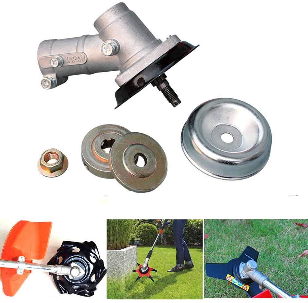 4-Piece Weed Trimmer Adapter Kit for Lawn Mower Blade - Universal Trimmer Head Adapter Nut Fixing Set | Perfect for Lawn Care, Gardening & Yard Maintenance