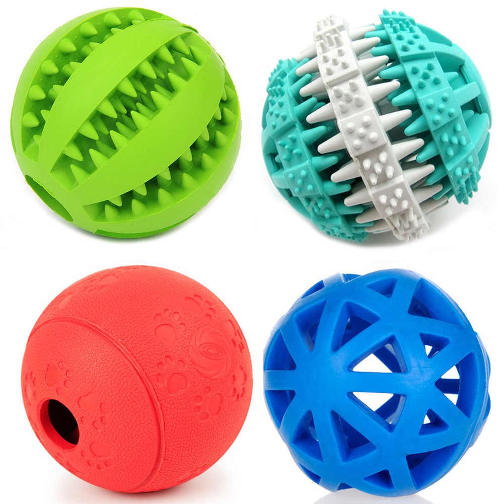 PETFAVORITES Interactive Dog Toys Value Pack - Treat Dispensing Chew Balls & Food Puzzle Toys for Mental Stimulation, Dental Health & Slow Feeding | Perfect for Boredom Relief, Teething Puppies & Fast Eaters