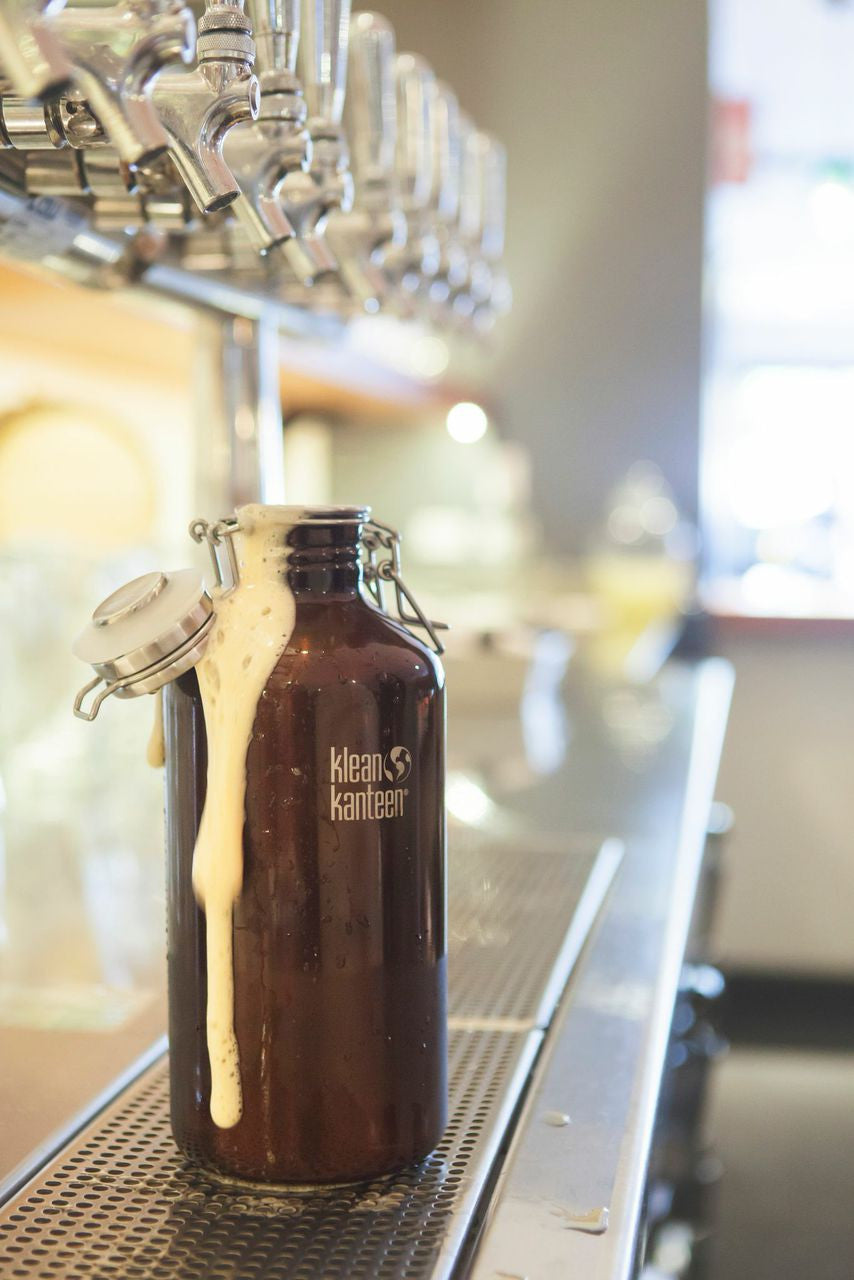 Klean Kanteen 40oz (1182mL) Stainless Steel Growler - Insulated Beer Bottle for Camping, Hiking & Outdoor Adventures