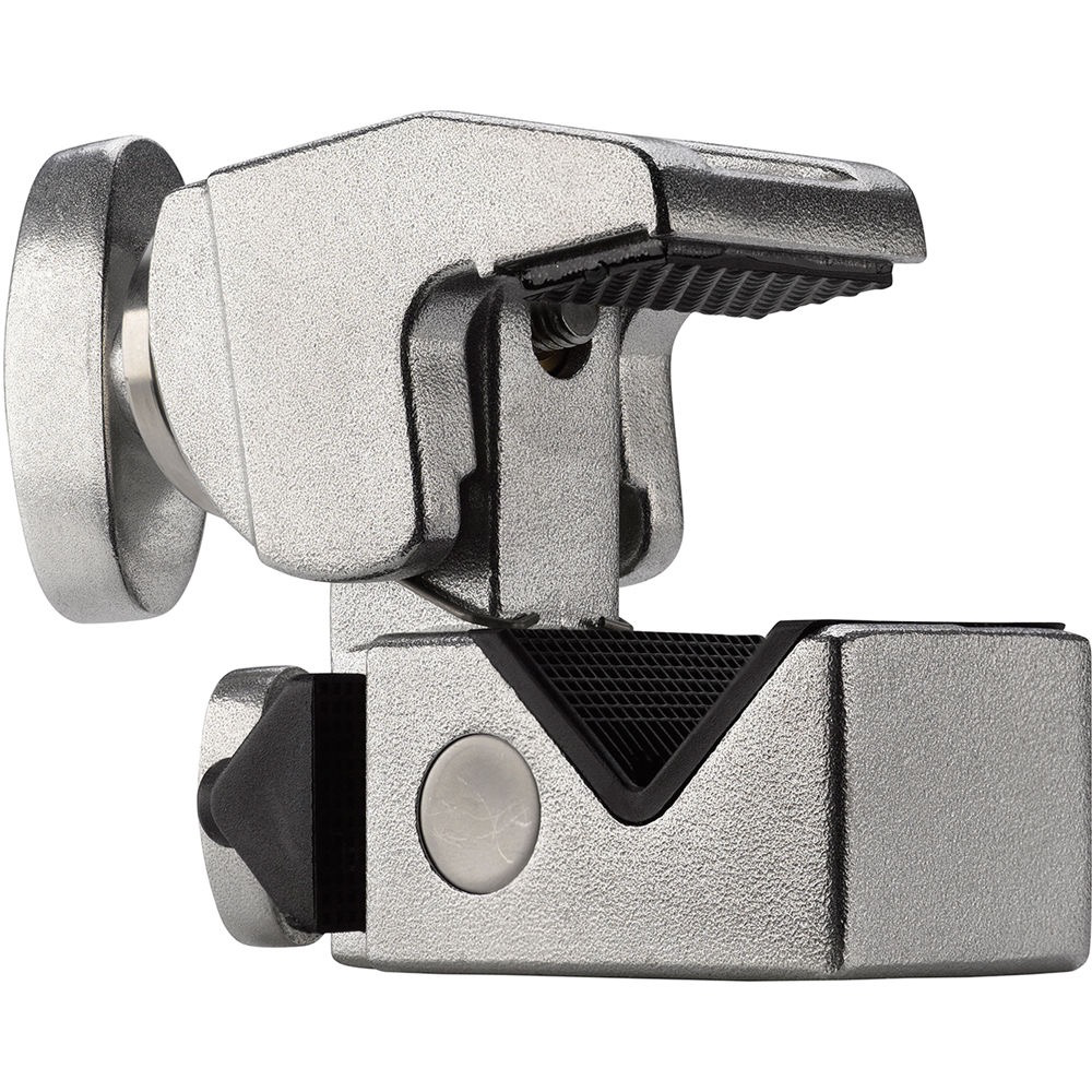 Kupo Convi Clamp - Silver Finish Aluminum Light Stand Clamp for Photography & Video Equipment - Perfect for Studio, Film Set, and On-Location Shooting