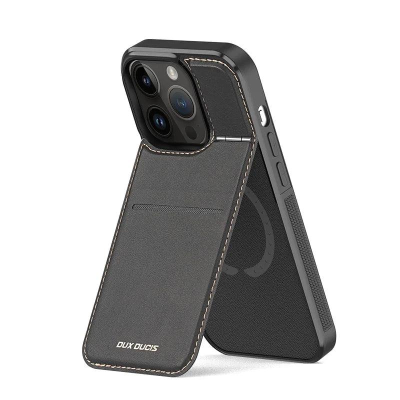 Premium iPhone 15 Vegan Leather Case - Slim Protective Cover with Soft Touch Finish | Perfect for Business Professionals & Everyday Use