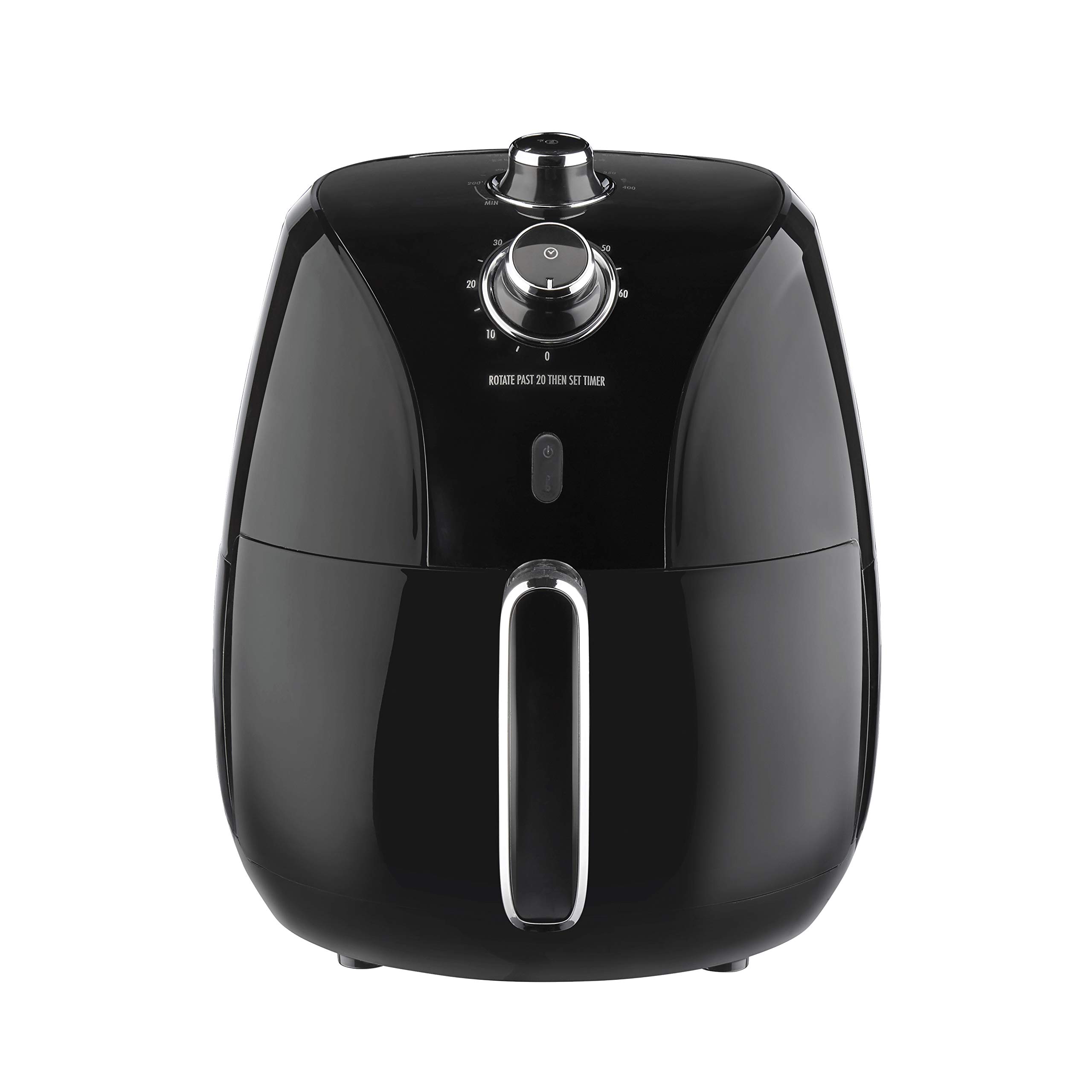 Proctor Silex 5.8 Quart Air Fryer Oven - 1700W with Adjustable Temperature Control & 60-Minute Timer, Nonstick Basket - Perfect for Healthy Cooking, Crispy Fries, Chicken Wings & Family Meals (Black, Model 35060)