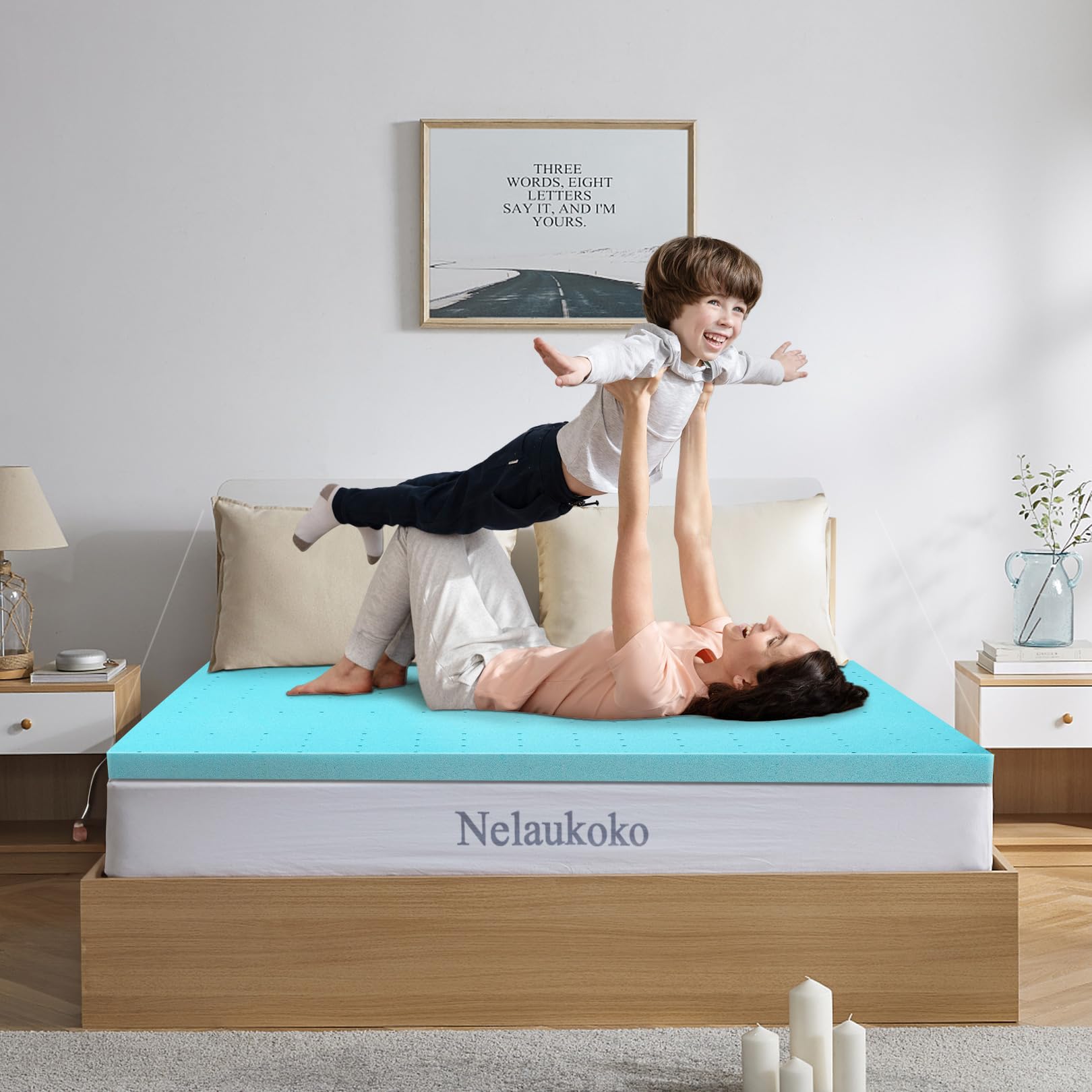 2 Inch Gel-Infused Memory Foam Mattress Topper Twin Size - CertiPUR-US Certified Pressure Relief Bed Topper for Back Pain | Perfect for Bedroom, Guest Room, Floor Mattress, Camping & RV Use