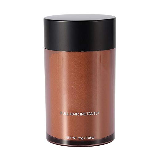 Natural Hair Building Fibers for Men & Women - Instant Thickening Hair Powder Concealer for Bald Spots & Thinning Hair - #5 Dark Brown - Long-Lasting All-Day Coverage for Work, Dates & Special Events