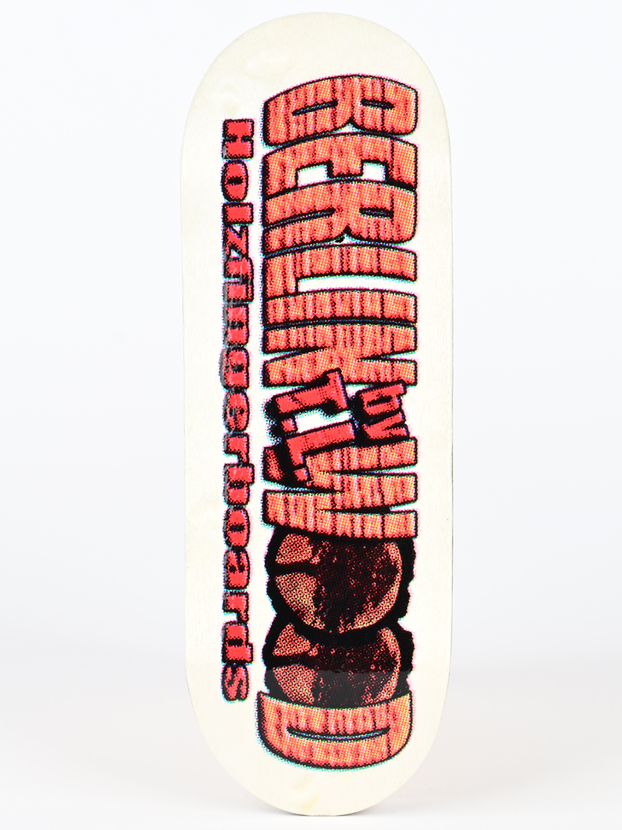 Berlinwood Fingerboard Deck - Old School BW Style | Professional Finger Skateboard for Tricks & Stunts | Perfect for Skateboard Enthusiasts & Collectors