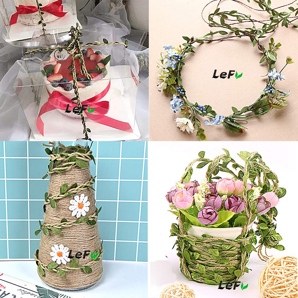 262Ft Artificial Greenery Vines - Hanging Silk Ivy Garland, Fake Rattan Leaves for Wedding Wall Decor, Outdoor Party & Crafts - Perfect for Home, Garden, and Event Decoration
