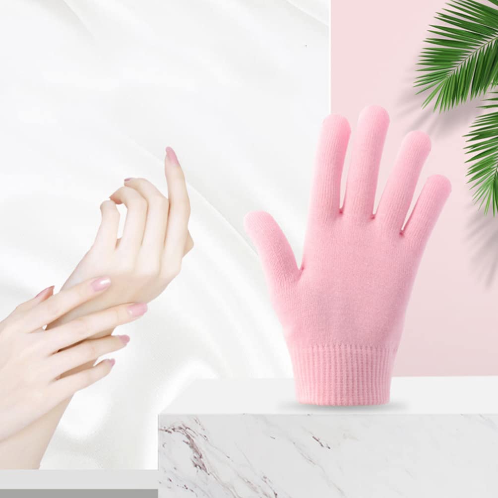 Minkissy Moisturizing Spa Gloves for Dry & Cracked Hands - Essential Oil Infused Grooming Mittens for Skin Care & Hand Treatment - Perfect for Home Spa, Manicures & DIY Skincare Routines