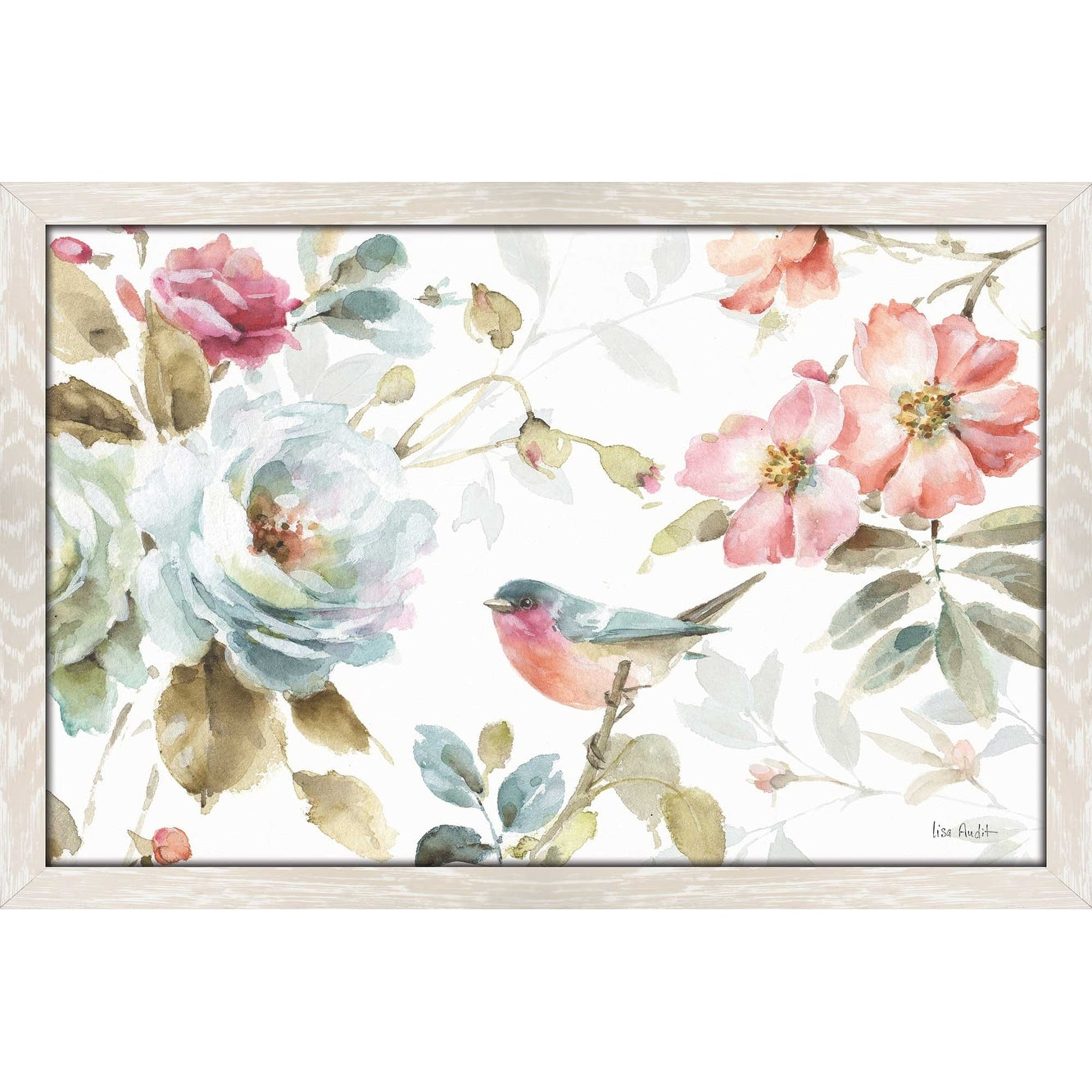 Beautiful Romance IV by Lisa Audit - Premium Acrylic Wall Art Print in White - Perfect for Living Room, Bedroom & Office Decor