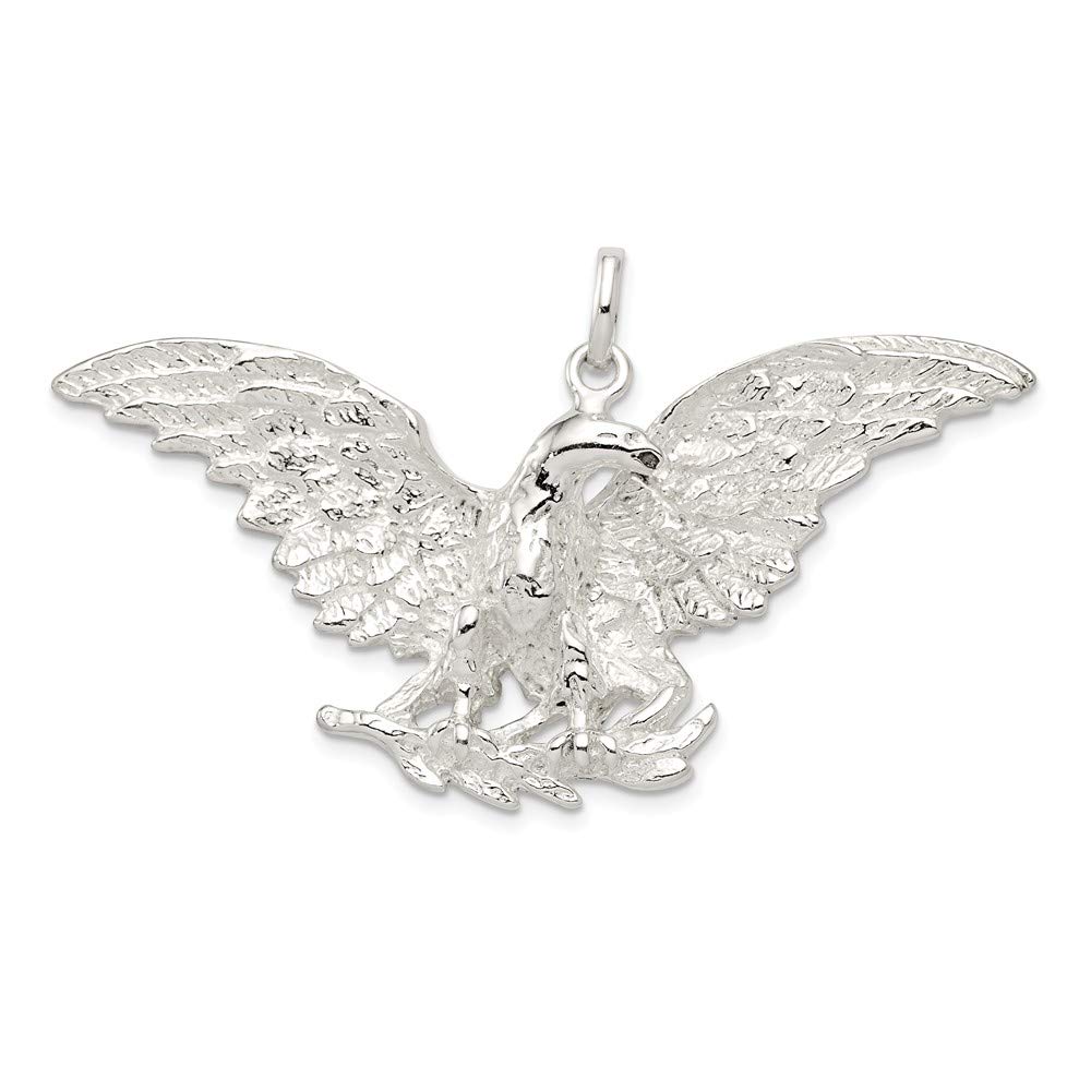 925 Sterling Silver Eagle Charm Pendant - Handcrafted Jewelry for Necklace, Bracelet & Gift - Perfect for Outdoor Adventures, Nature Lovers & Spiritual Symbolism