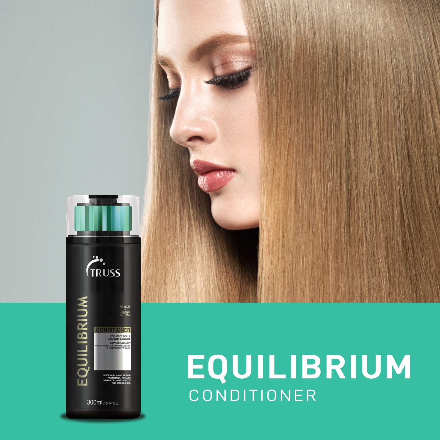Truss Night Spa Hair Serum Bundle with Equilibrium Conditioner & Shampoo Set for Deep Hydration & Repair | Perfect for Damaged, Dry & Frizzy Hair | At-Home Salon Treatment & Nighttime Hair Care Routine