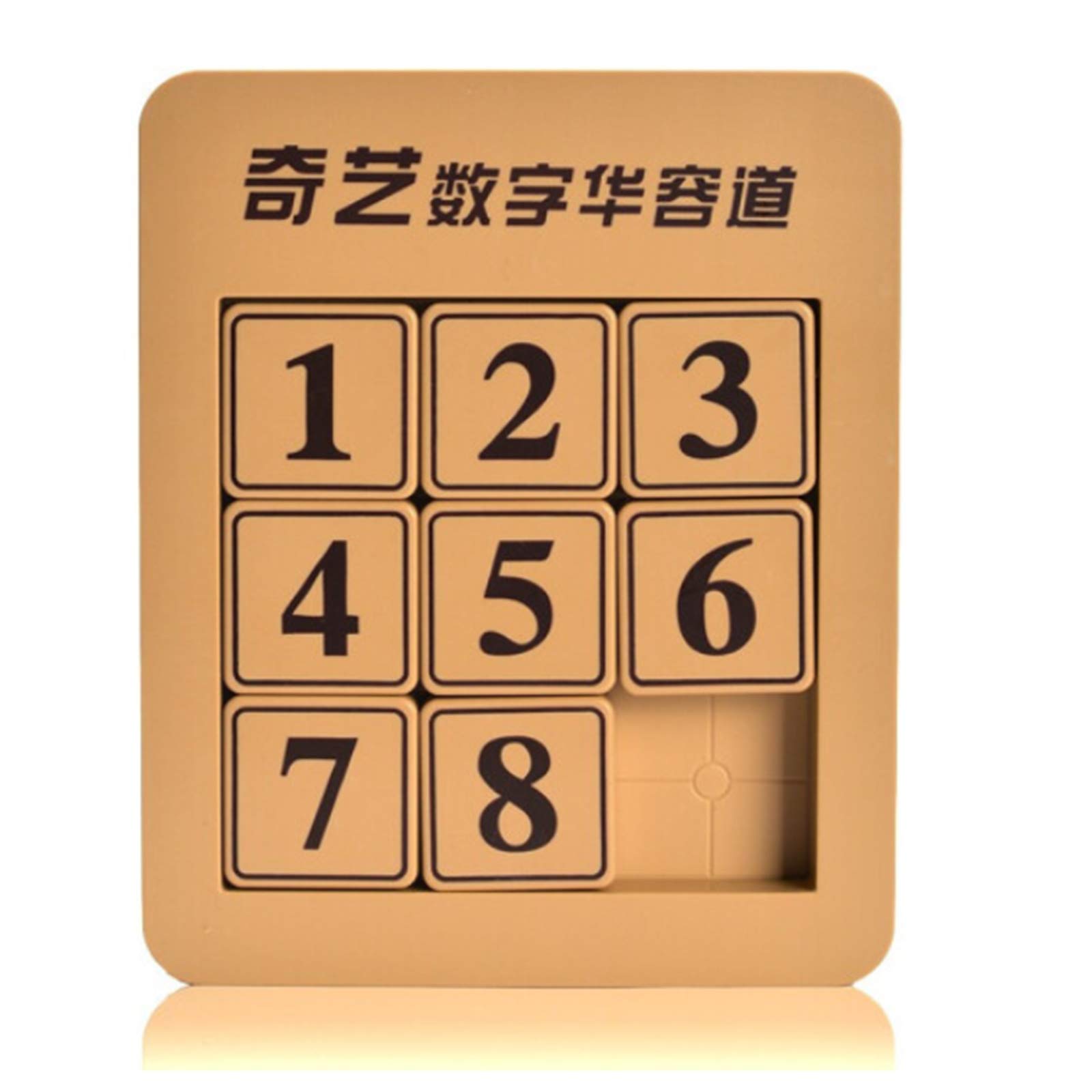 Cuberspeed 8 Klotski Magnetic Slide Number Puzzle - Brain Teaser Toy, Tangram Jigsaw Game for Kids & Adults - Perfect for Travel, Classroom & Family Game Night
