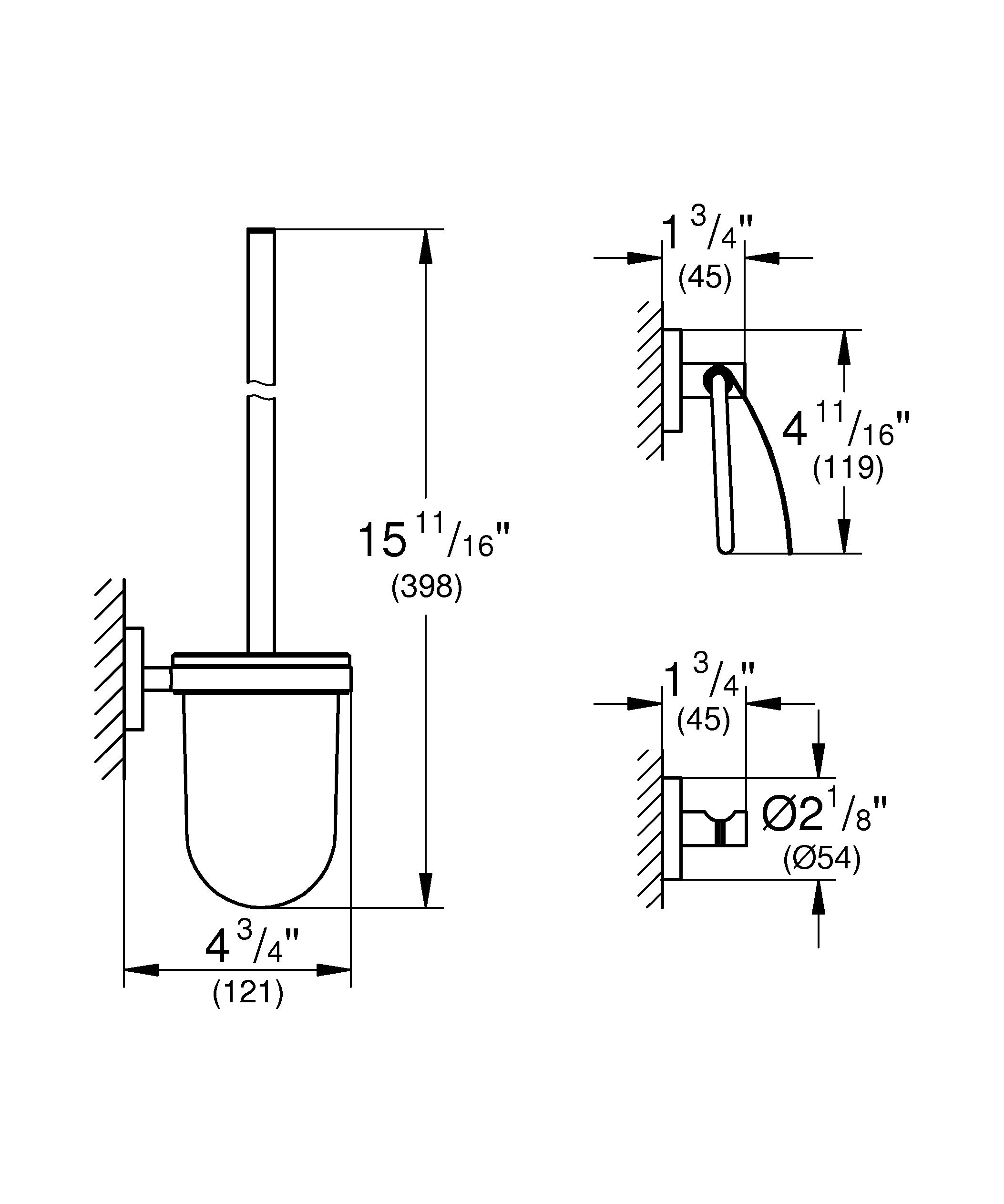 Grohe 40407001 Essentials Guest Bathroom Set - 3-in-1 Faucet, Soap Dispenser & Towel Bar - Perfect for Small Bathrooms & Powder Rooms