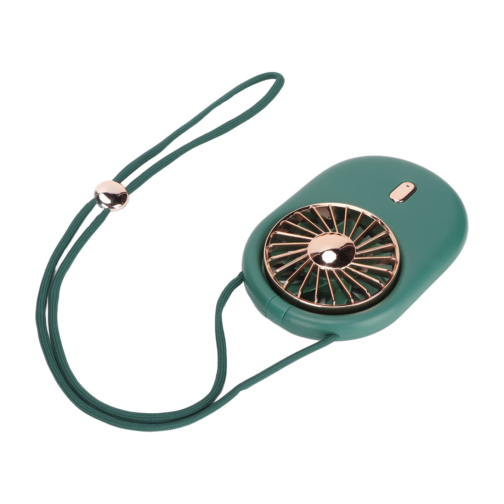 Zunate Mini Handheld Fan - Portable USB Rechargeable Neck Fan with Adjustable 3 Speeds, Lanyard & Vertical Airflow - Perfect for Home, Office, Travel & Outdoor Activities (Green)
