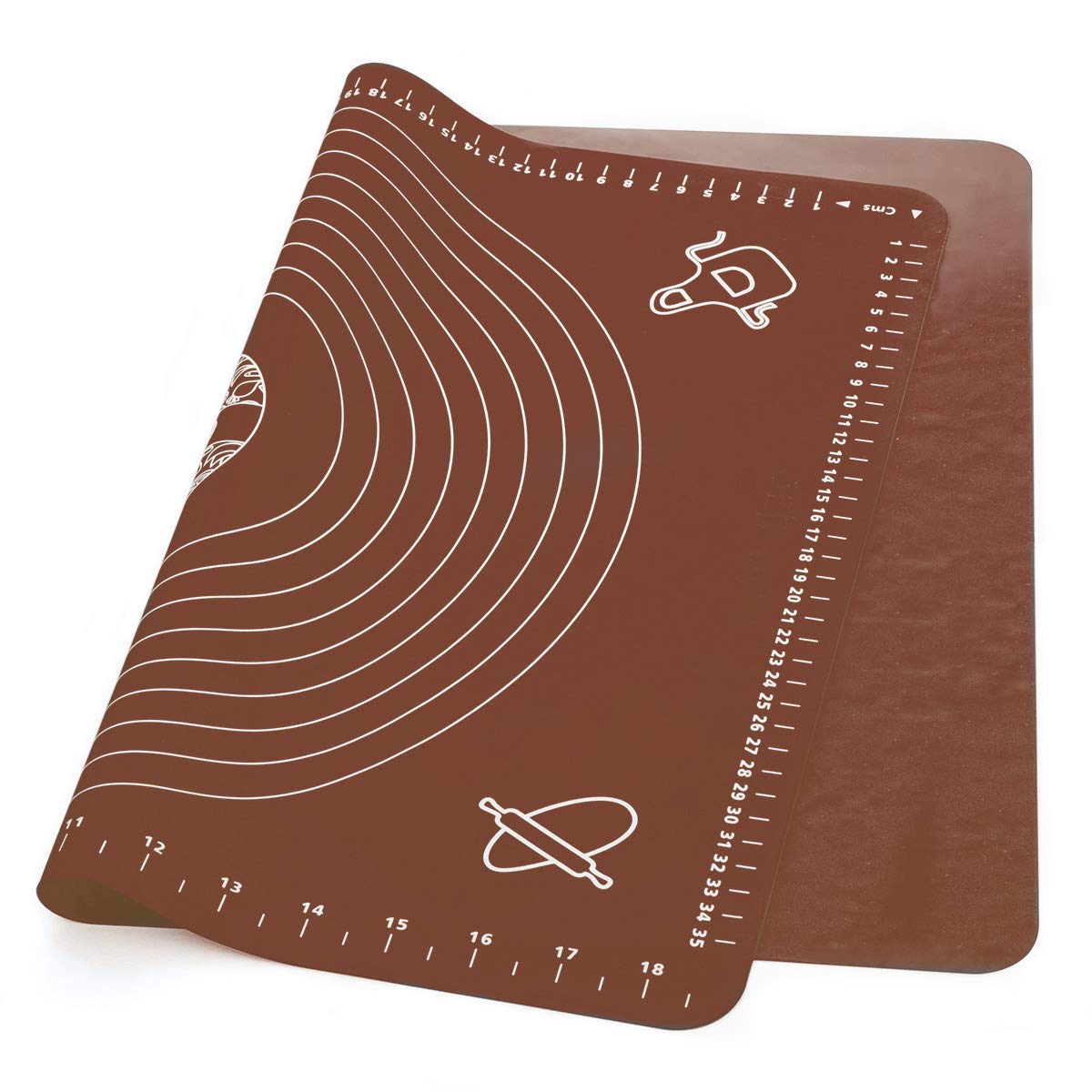 LIMNUO Extra Thick Silicone Baking Mat - Large Non Stick Pastry Sheet for Dough Rolling, Pie Crust, Cookies | Heat Resistant, Anti-Slip & Dishwasher Safe | Perfect for Baking, Cooking & Kitchen Decor