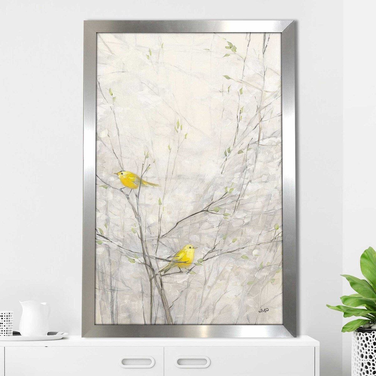 Birds in Trees II by Julia Purinton - Premium Acrylic Wall Art Print - Vibrant Nature Decor for Living Room, Bedroom & Office