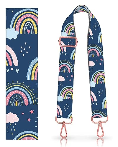 [Rose-golden Buckle]: Blue Boho Rainbows