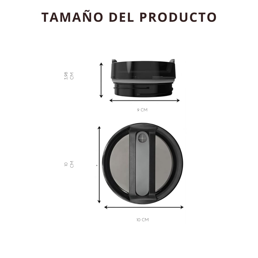Stanley Tumbler Lid 40 oz (1.18L) - Black Replacement Cover for Stanley Cups | Perfect for Outdoor Activities, Camping & Travel