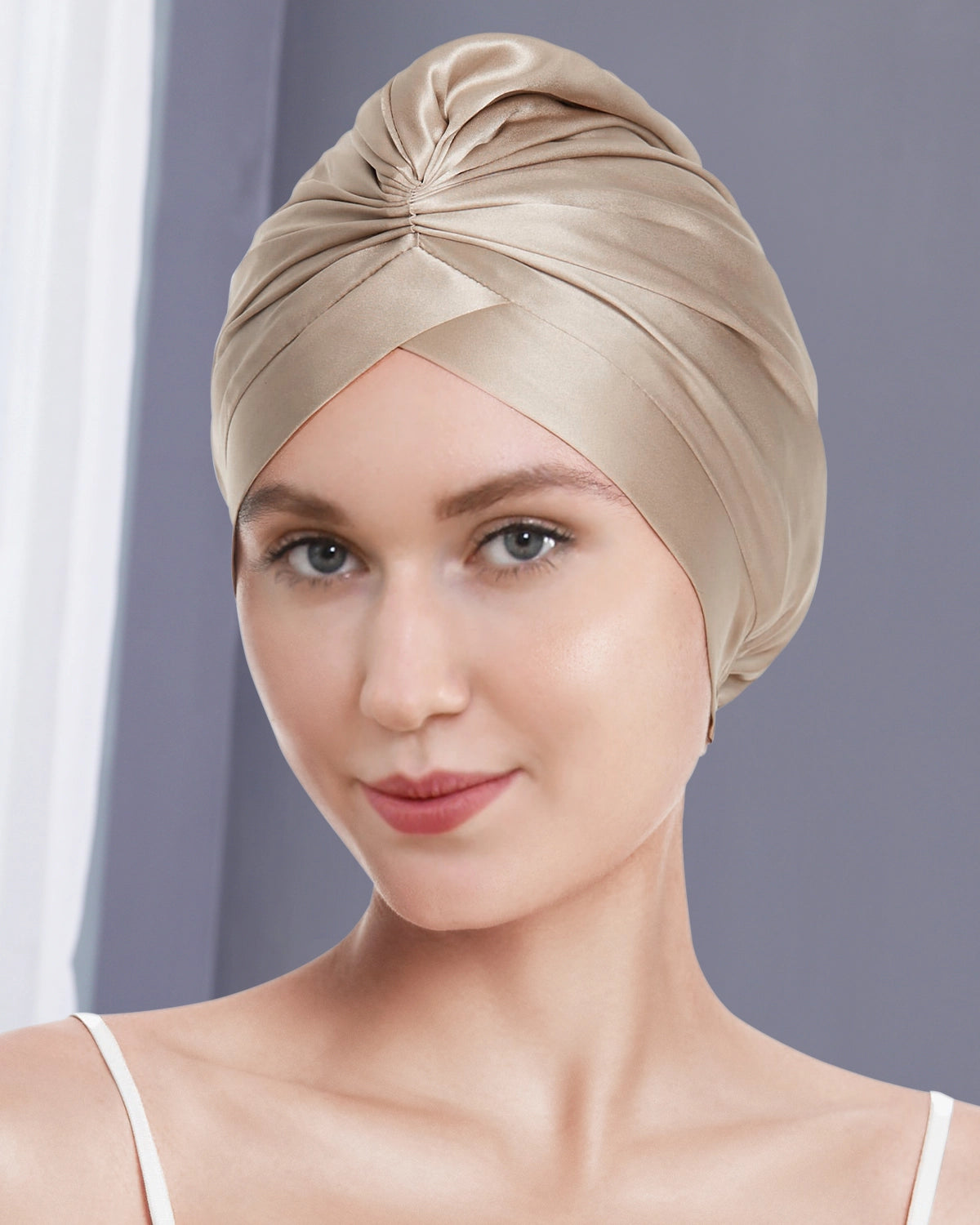 Silk Hair Wrap Turban for Women - Soft & Absorbent Hair Towel for Drying & Styling - Perfect for Post-Shower, Salon, Spa & Home Use